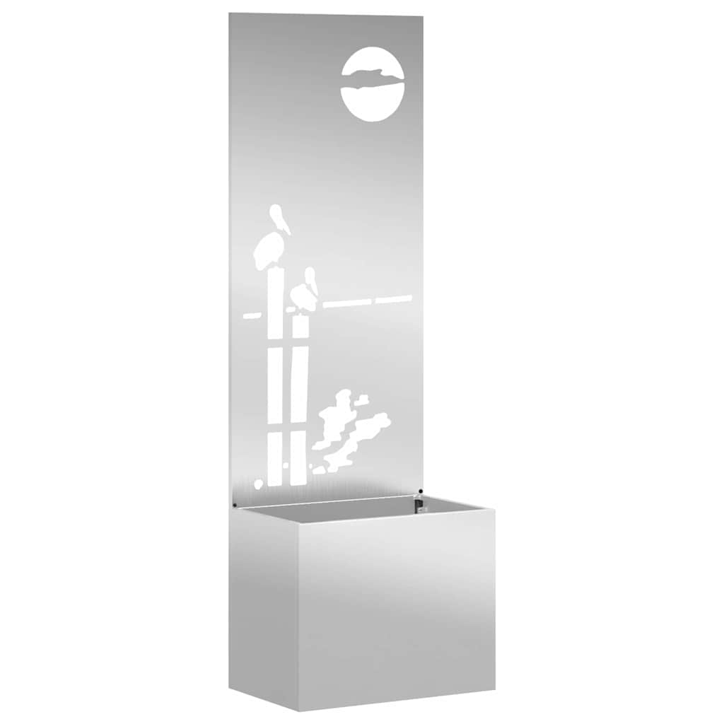 Tuin Privacy Screen Zilver 50 x 140 cm Gegalvaniseerd staal is nu te koop bij PeponiXL, paradijselijk wonen!