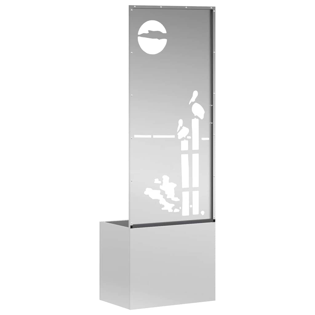 Tuin Privacy Screen Zilver 50 x 140 cm Gegalvaniseerd staal is nu te koop bij PeponiXL, paradijselijk wonen!