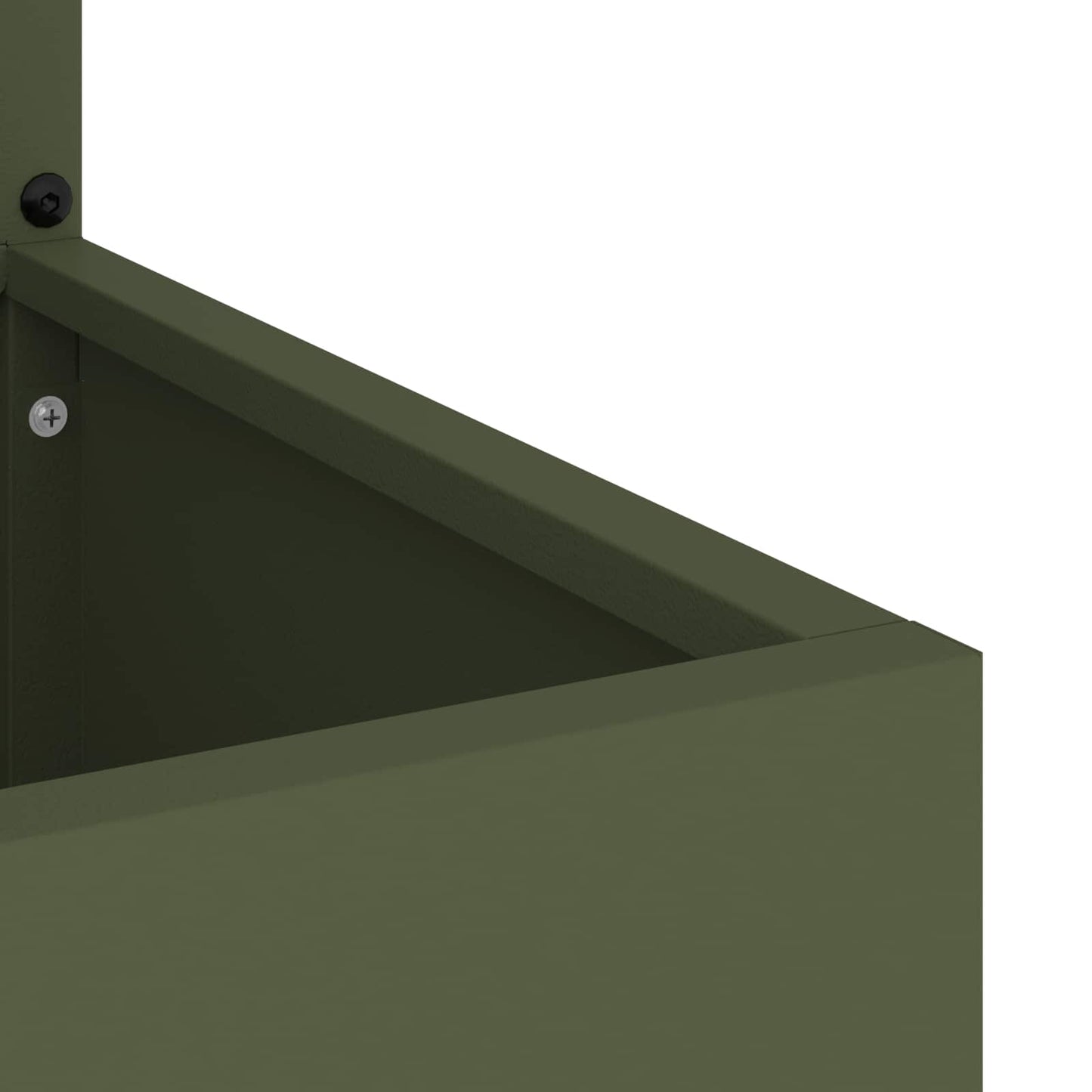 Tuin Privacy Screen Olijfgroen 50 x 140 cm Koudgewalst staal