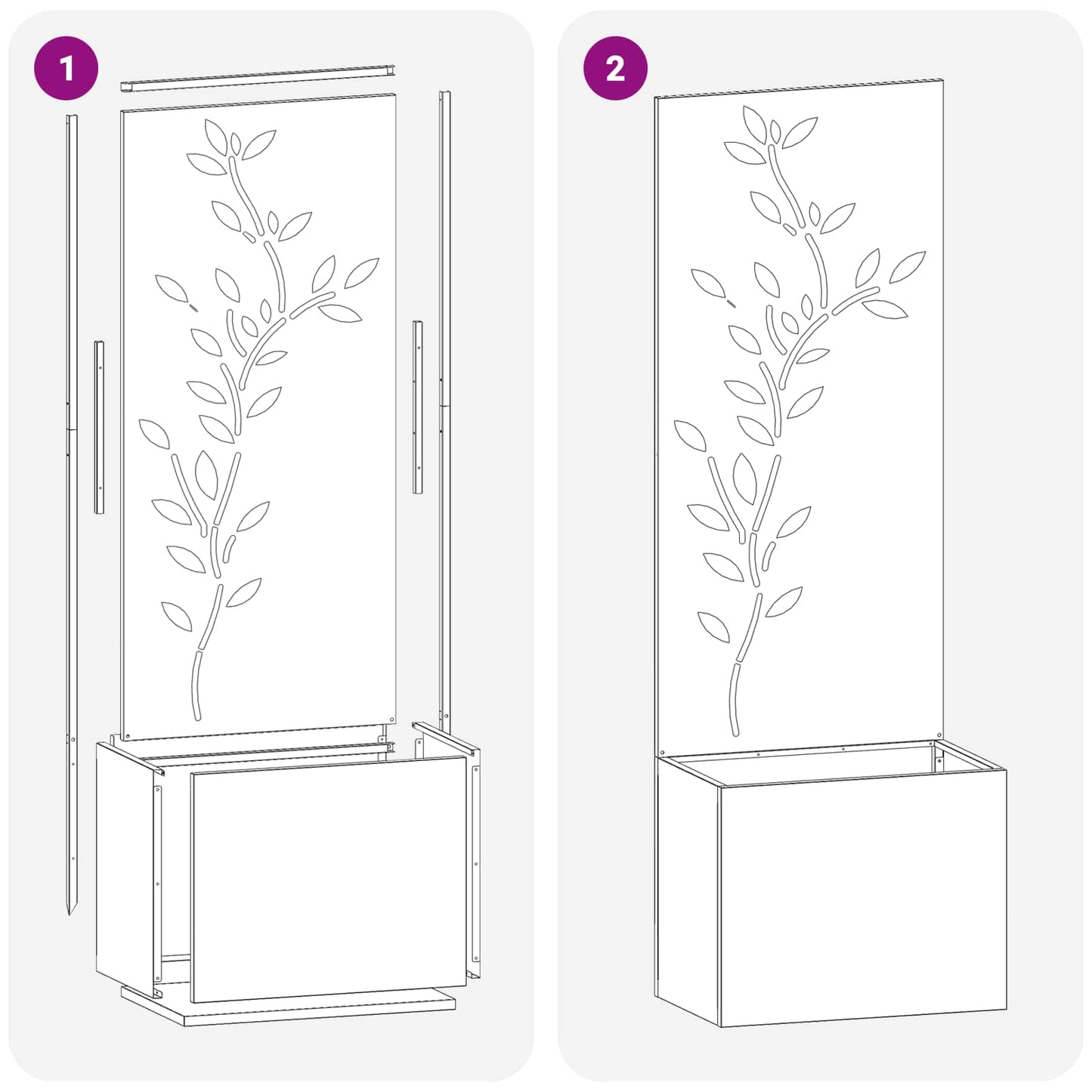 Tuin Privacy Screen Olijfgroen 50 x 140 cm Koudgewalst staal