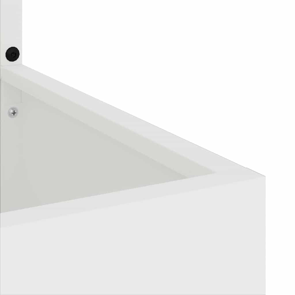 Tuin Privacy Screen Wit 50 x 140 cm Koudgewalst staal is nu te koop bij PeponiXL, paradijselijk wonen!