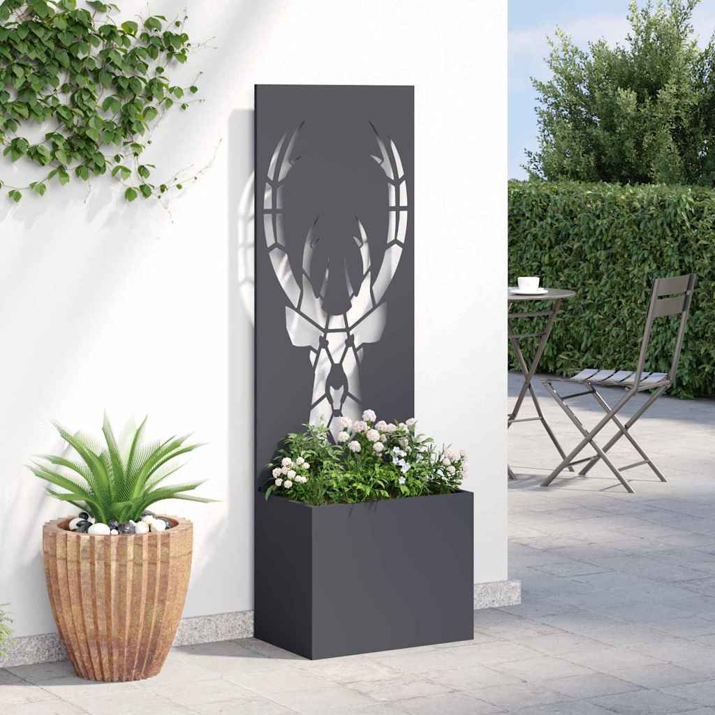 Tuin Privacy Screen Antraciet 50 x 150 cm Koudgewalst staal is nu te koop bij PeponiXL, paradijselijk wonen!