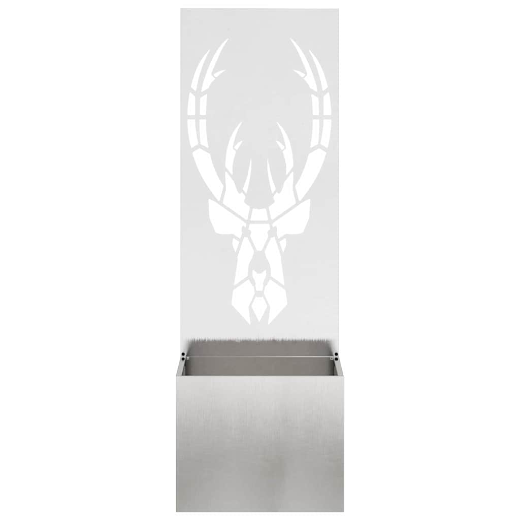 Tuin Privacy Screen Zilver 50 x 140 cm Roestvrij staal is nu te koop bij PeponiXL, paradijselijk wonen!