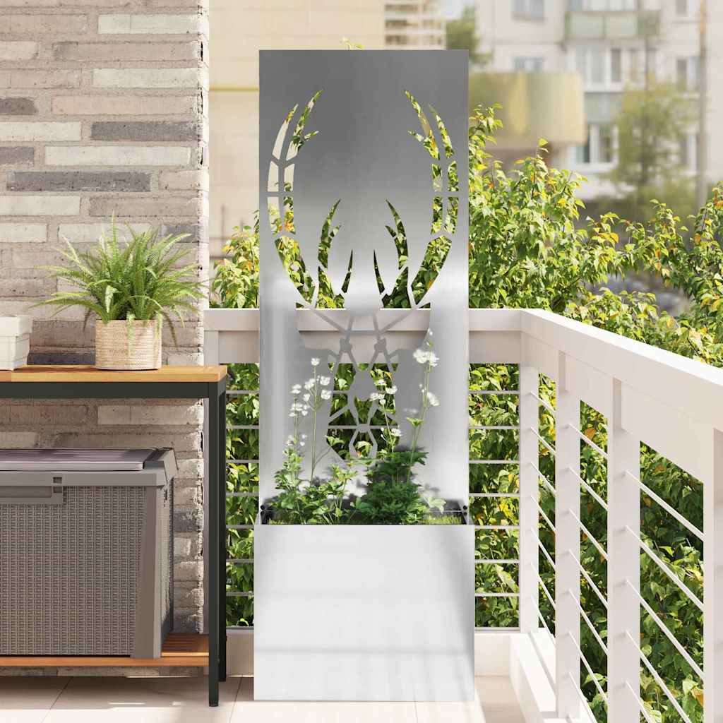 Tuin Privacy Screen Zilver 50 x 150 cm Gegalvaniseerd staal is nu te koop bij PeponiXL, paradijselijk wonen!