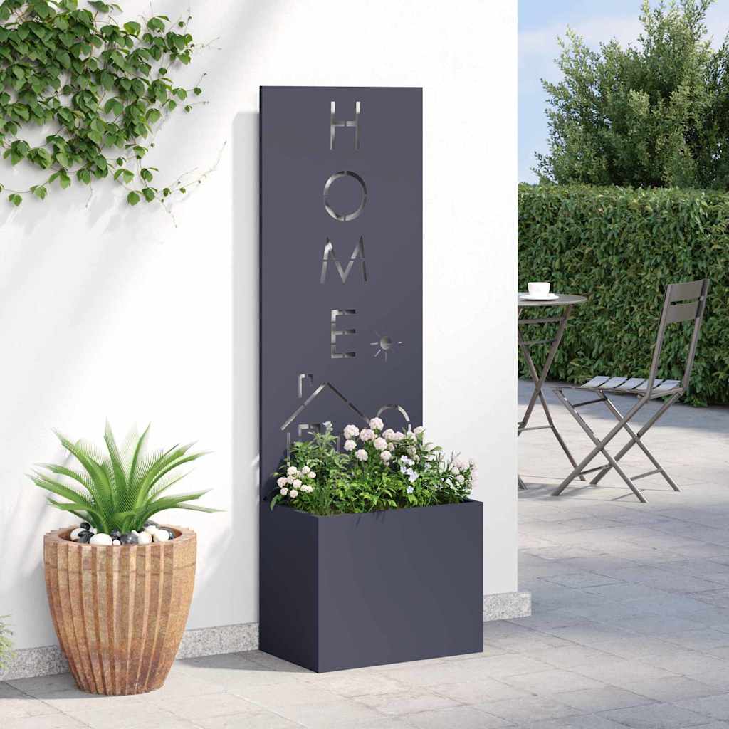 Tuin Privacy Screen Antraciet 50 x 150 cm Koudgewalst staal is nu te koop bij PeponiXL, paradijselijk wonen!