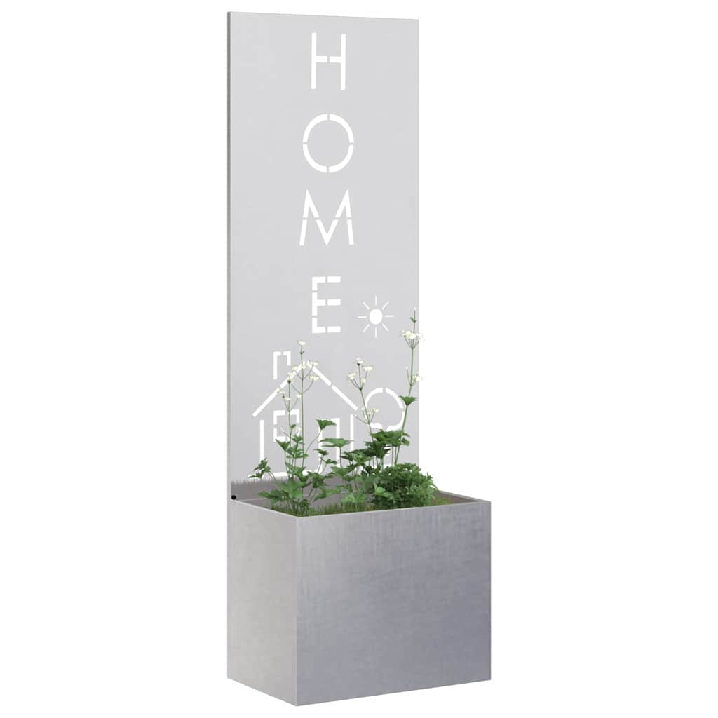Tuin Privacy Screen Fretwerk Zilver 50 x 150 cm Roestvrij staal is nu te koop bij PeponiXL, paradijselijk wonen!