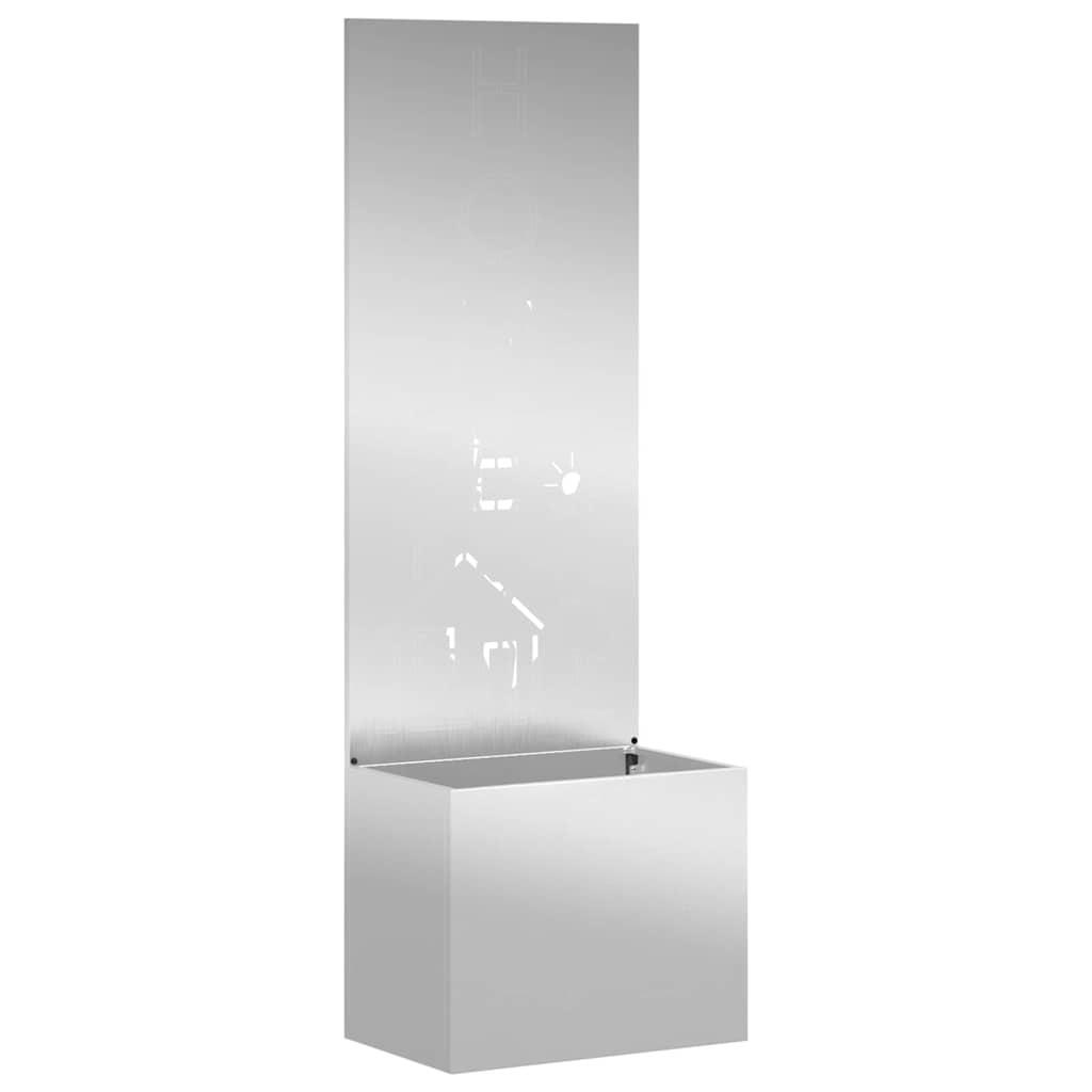 Tuin Privacy Screen Zilver 50 x 150 cm Gegalvaniseerd staal is nu te koop bij PeponiXL, paradijselijk wonen!
