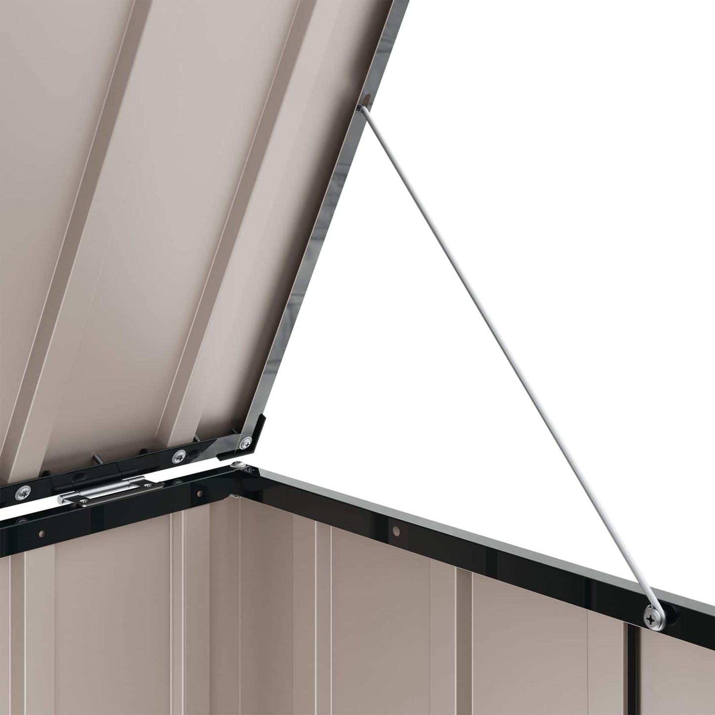 Tuinopslagdoos Zwart 101 x 56,5 x 50 cm Staal is nu te koop bij PeponiXL, paradijselijk wonen!