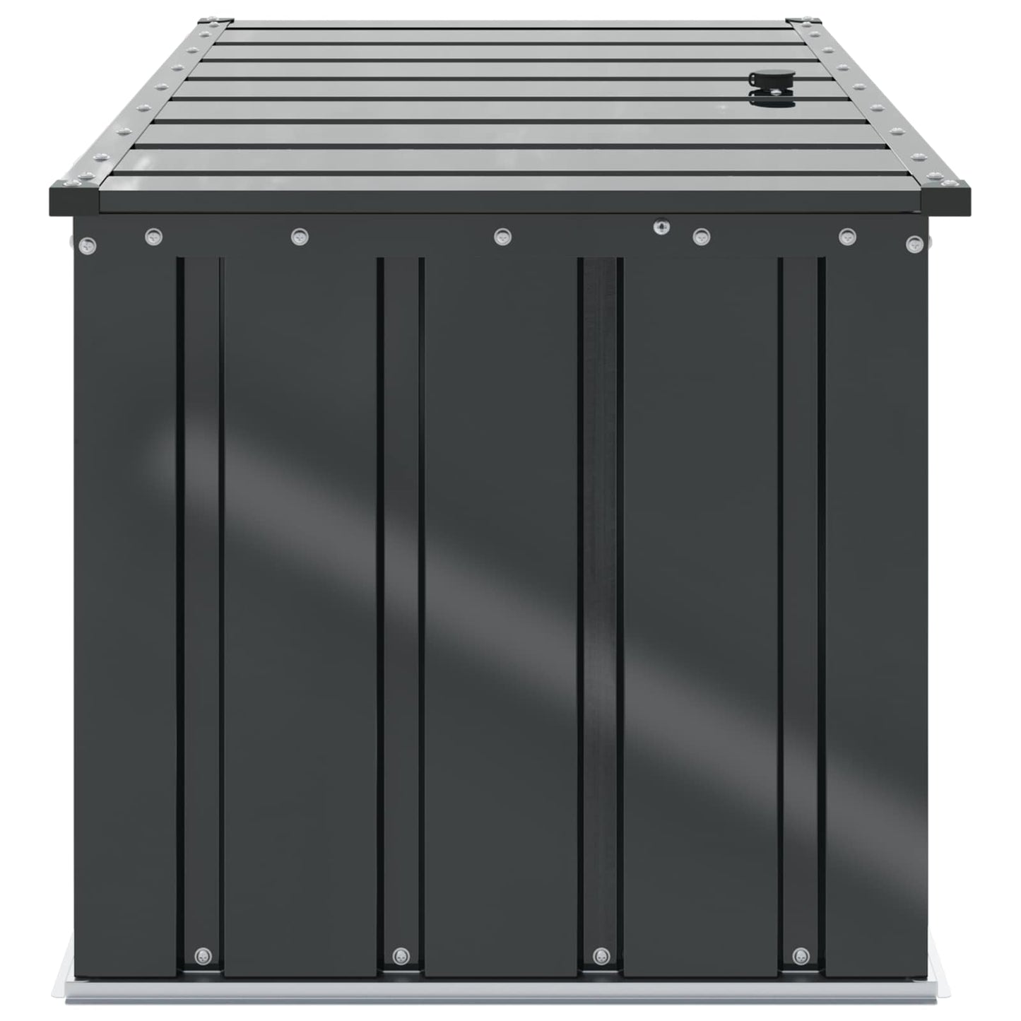 Tuinopslagdoos Zwart 101 x 56,5 x 50 cm Staal is nu te koop bij PeponiXL, paradijselijk wonen!