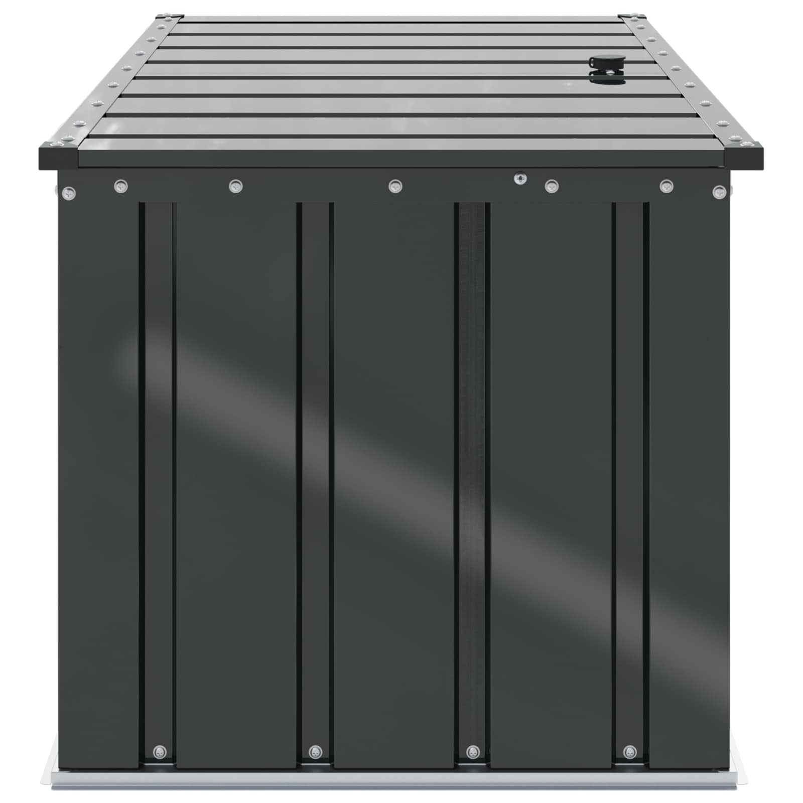 Tuinopslagdoos Zwart 101 x 56,5 x 50 cm Staal is nu te koop bij PeponiXL, paradijselijk wonen!