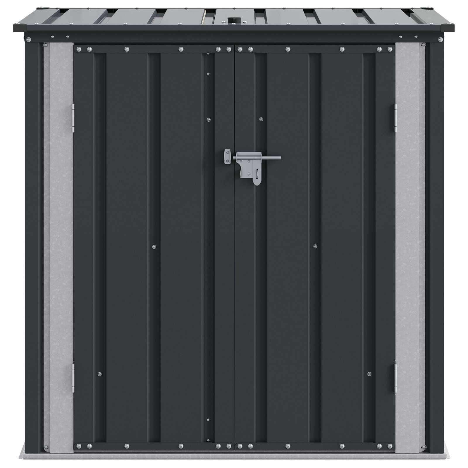 Tuinopslagdoos Zwart 101,5 x 57 x 100,5 cm Staal is nu te koop bij PeponiXL, paradijselijk wonen!