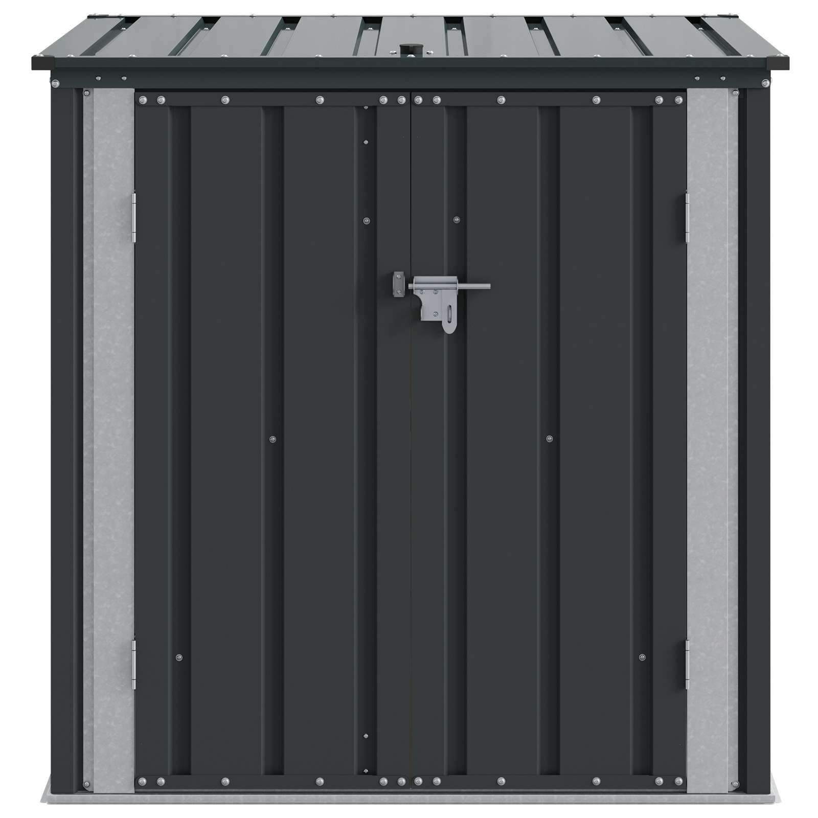 Tuinopslagdoos Zwart 101,5 x 82 x 100 cm Staal is nu te koop bij PeponiXL, paradijselijk wonen!