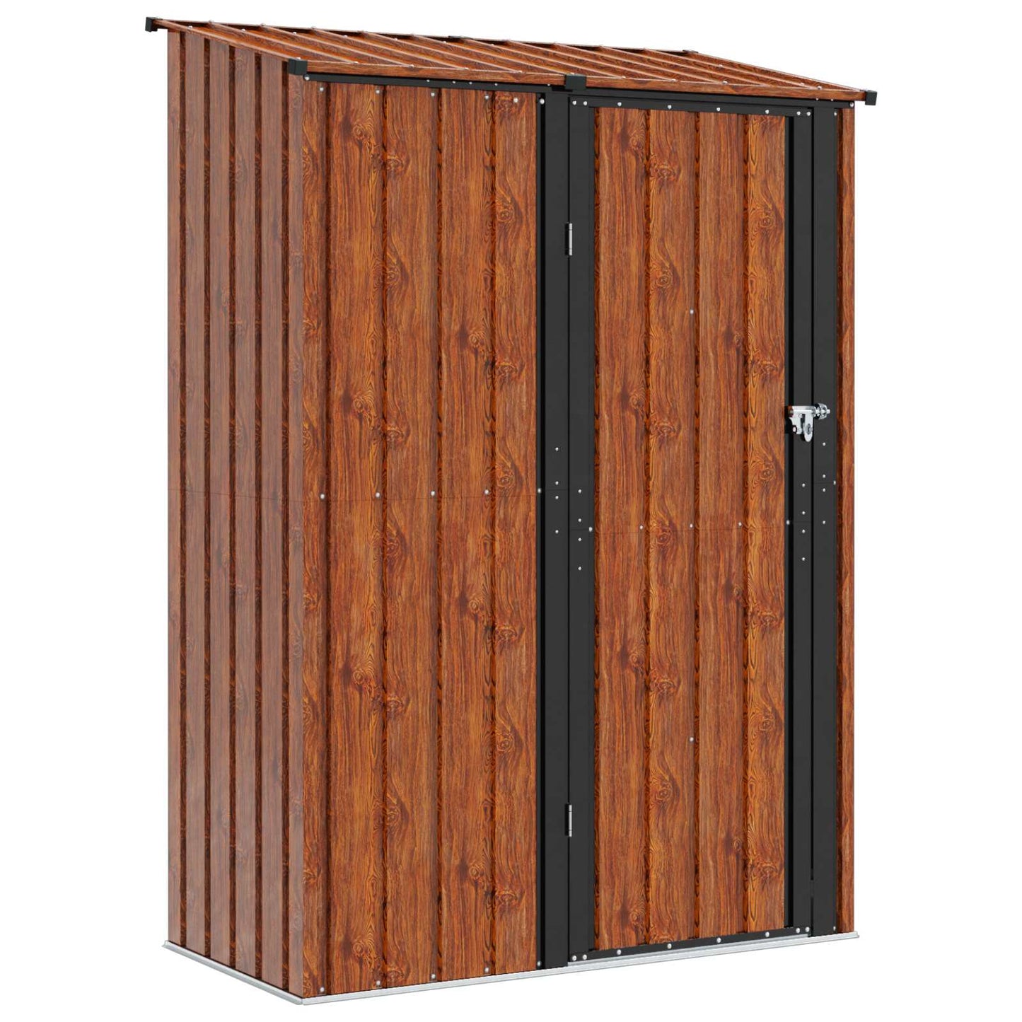 Tuinhuisjes Bruin 140,5 x 74 x 200 cm Metaal is nu te koop bij PeponiXL, paradijselijk wonen!