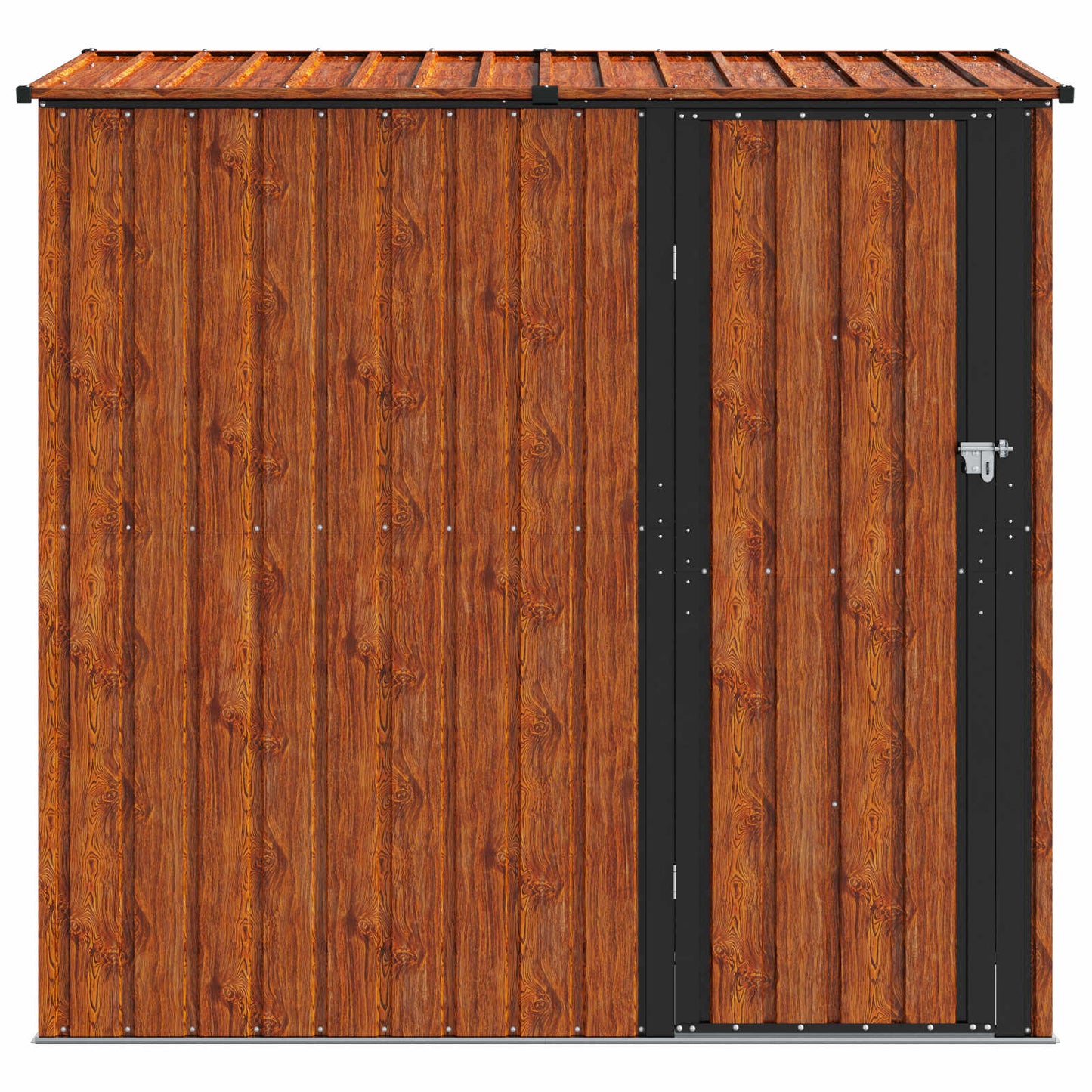Tuinhuisjes Bruin 203,5 x 73 x 200 cm Metaal is nu te koop bij PeponiXL, paradijselijk wonen!