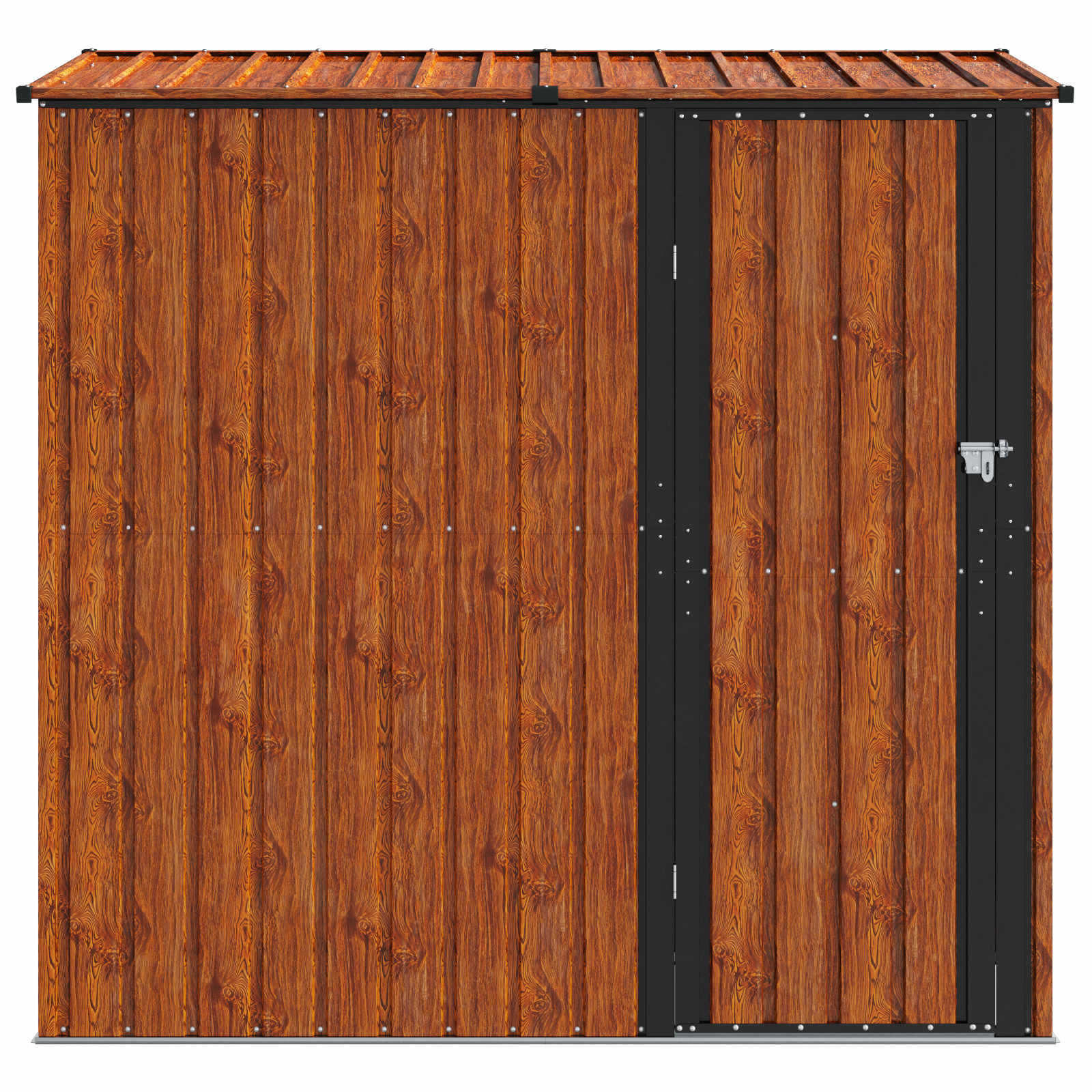 Tuinhuisjes Bruin 203,5 x 73 x 200 cm Metaal is nu te koop bij PeponiXL, paradijselijk wonen!