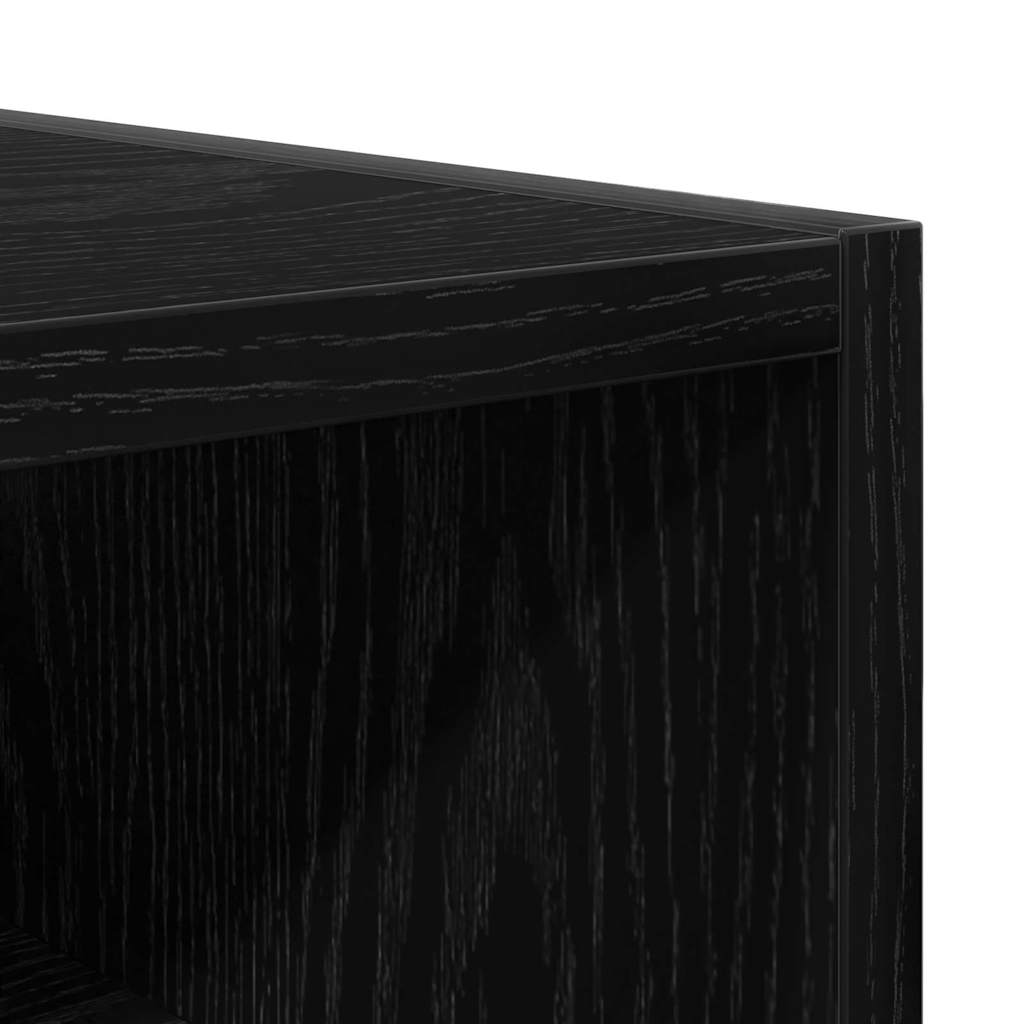 Hangkast met plank Zwart eiken 20 x 29,5 x 60 cm Bewerkt hout is nu te koop bij PeponiXL, paradijselijk wonen!