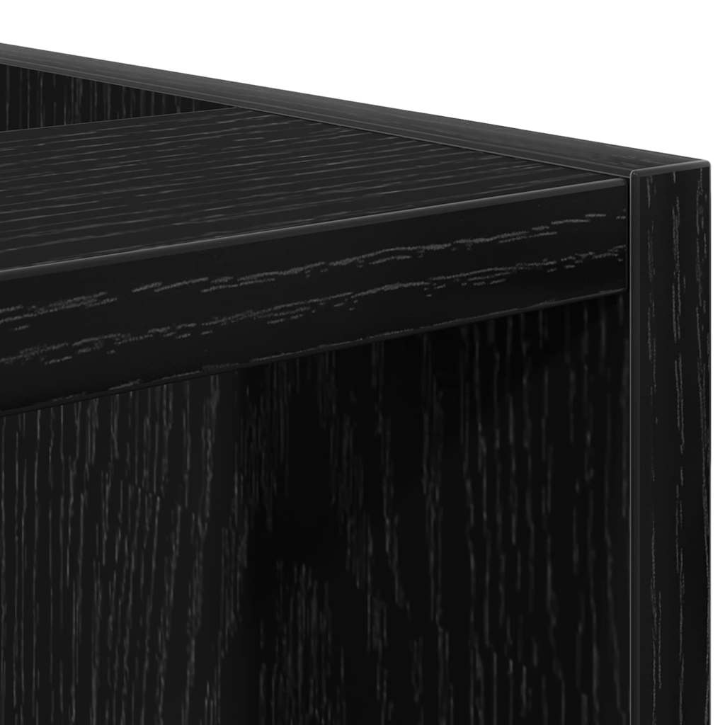 Keukenonderkast Zwart eiken 20 x 44,5 x 81,5 cm Bewerkt hout is nu te koop bij PeponiXL, paradijselijk wonen!