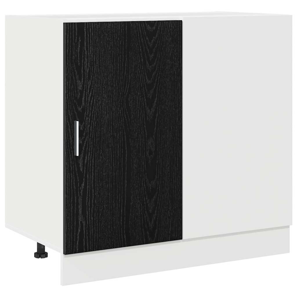 Keuken Hoek Onderkast met opslag Zwart eiken 86 x 46 x 81,5 cm is nu te koop bij PeponiXL, paradijselijk wonen!