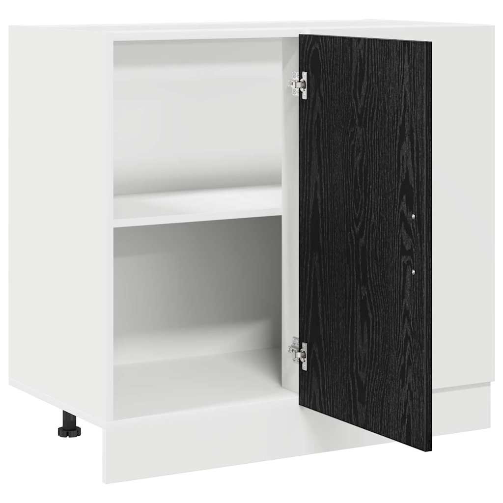 Keuken Hoek Onderkast met opslag Zwart eiken 86 x 46 x 81,5 cm is nu te koop bij PeponiXL, paradijselijk wonen!