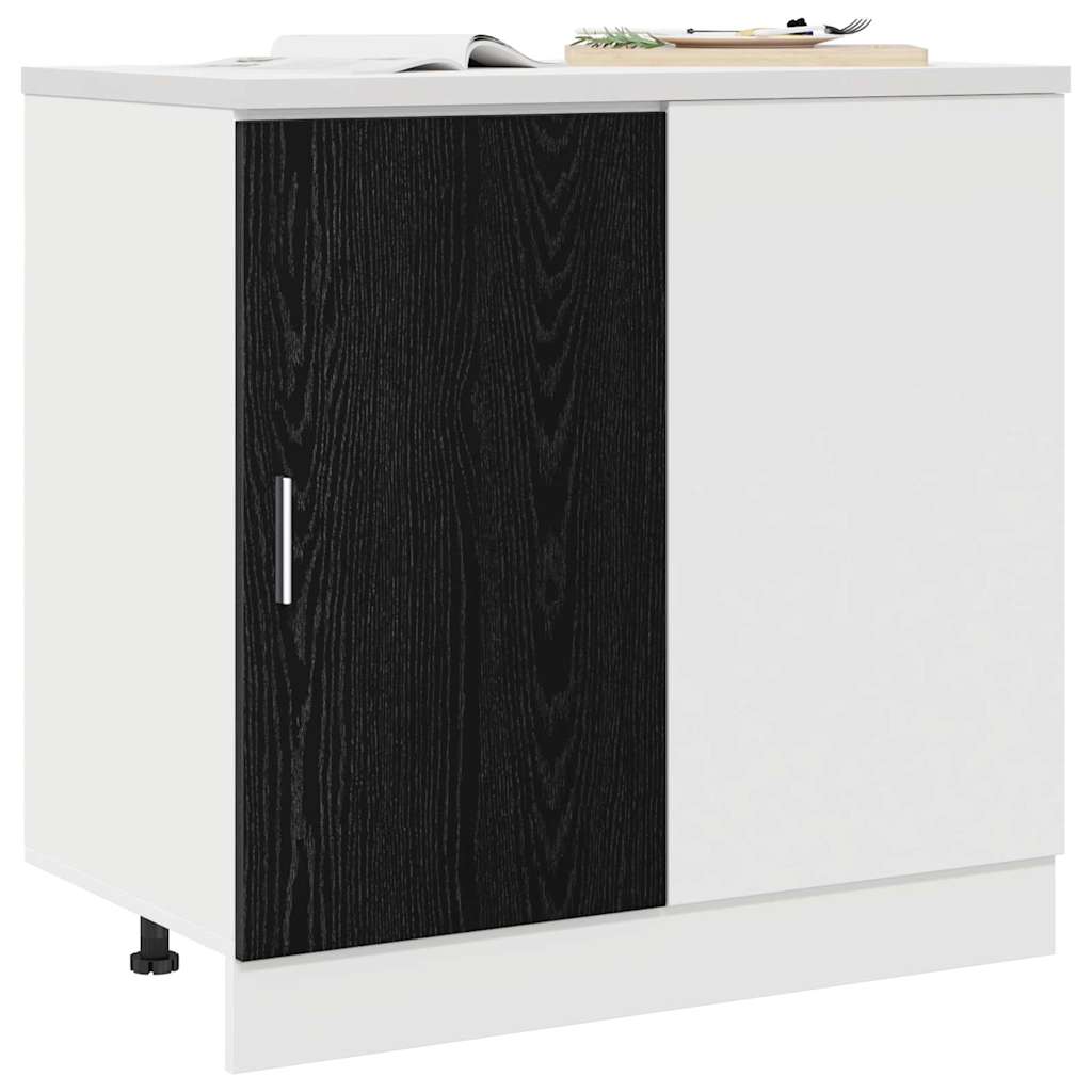 Keuken Hoek Onderkast met opslag Zwart eiken 86 x 46 x 81,5 cm is nu te koop bij PeponiXL, paradijselijk wonen!