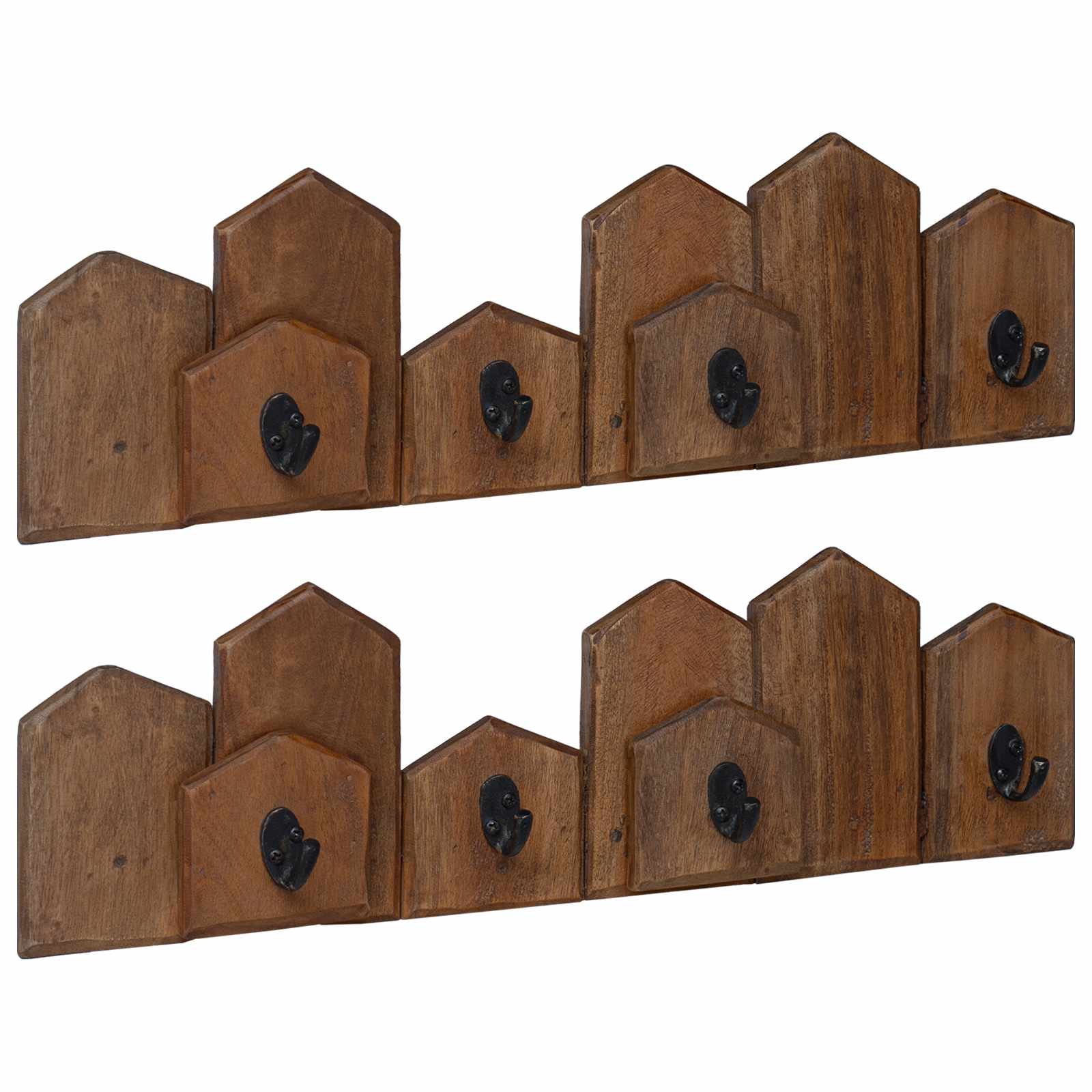 Hanger Bruin 48 x 8 x 15 cm Massief Mahoniehout is nu te koop bij PeponiXL, paradijselijk wonen!