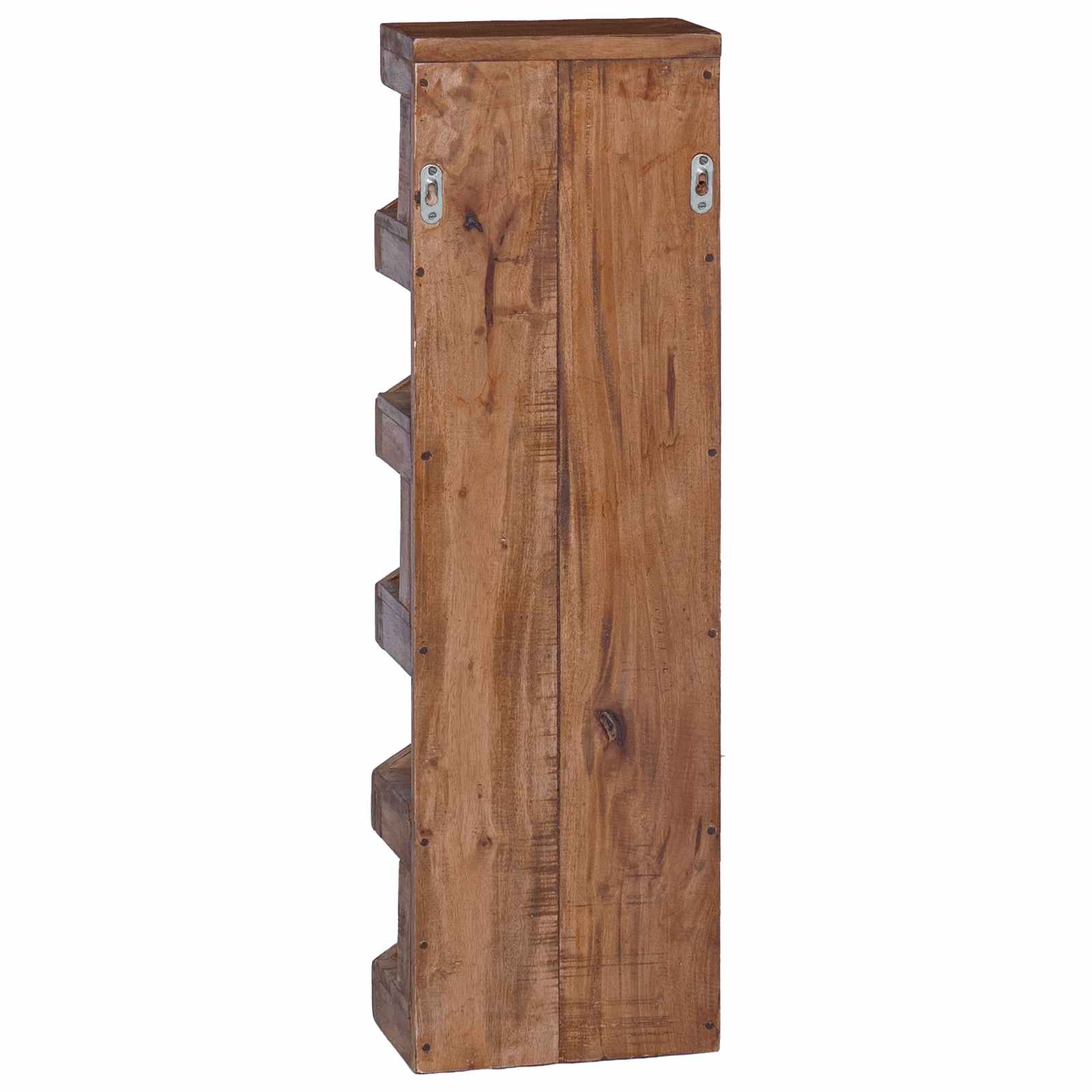 Wijnrek Naturel 24 x 14 x 80 cm Massief Mahoniehout is nu te koop bij PeponiXL, paradijselijk wonen!