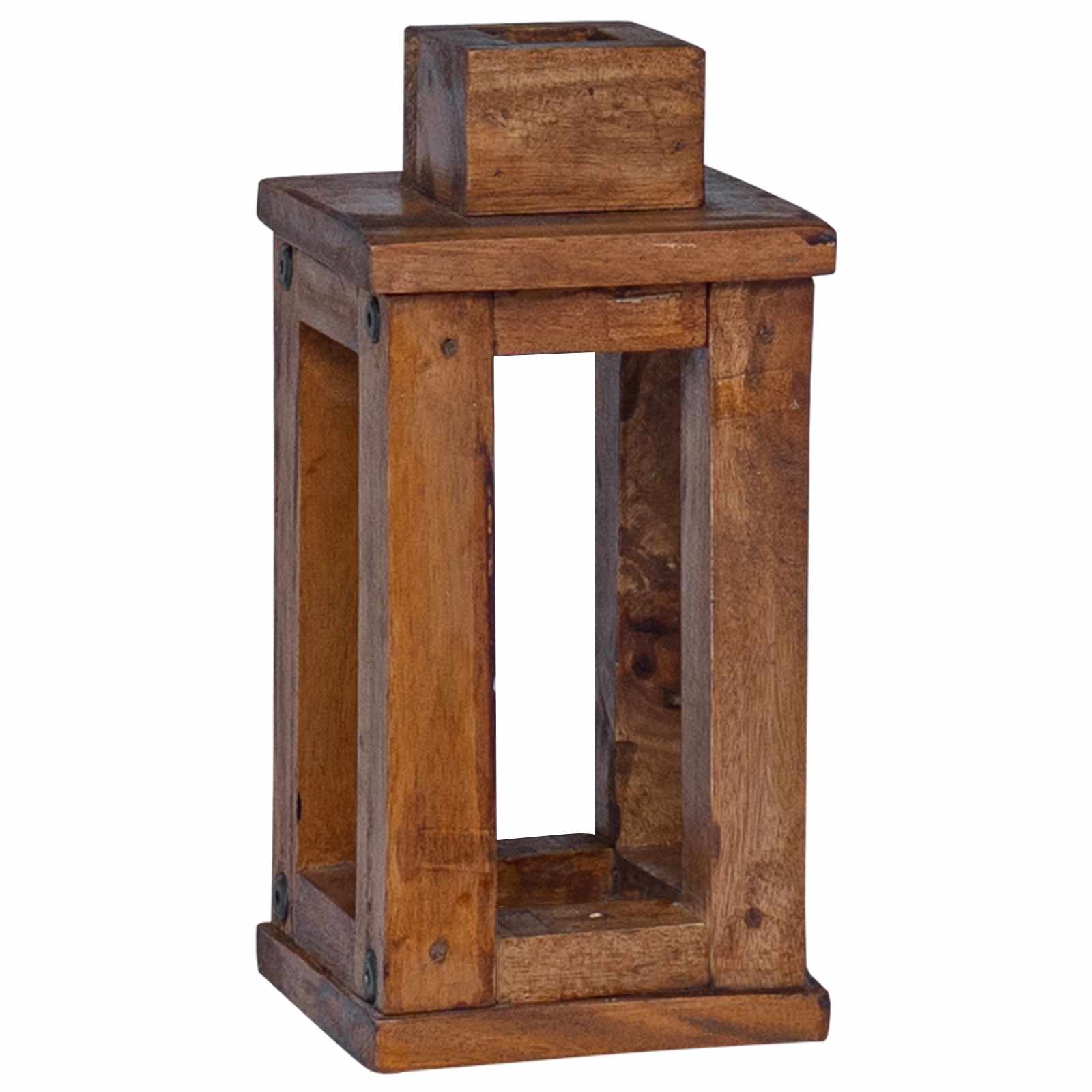 Lantaarn 3 pcs Naturel Mahoniehout is nu te koop bij PeponiXL, paradijselijk wonen!