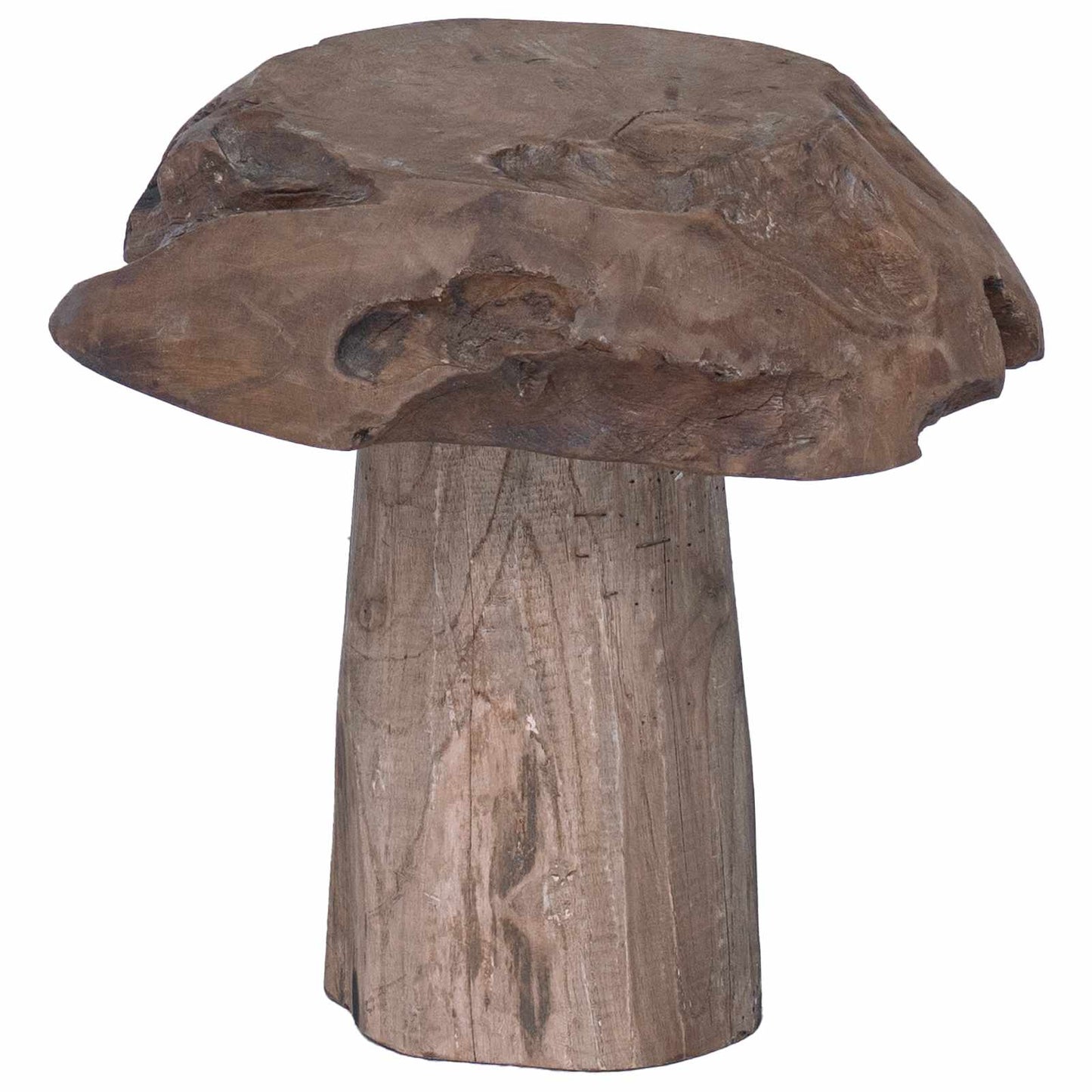 Kruk Naturel 35 x 35 x 35 cm Massief Teakhout is nu te koop bij PeponiXL, paradijselijk wonen!