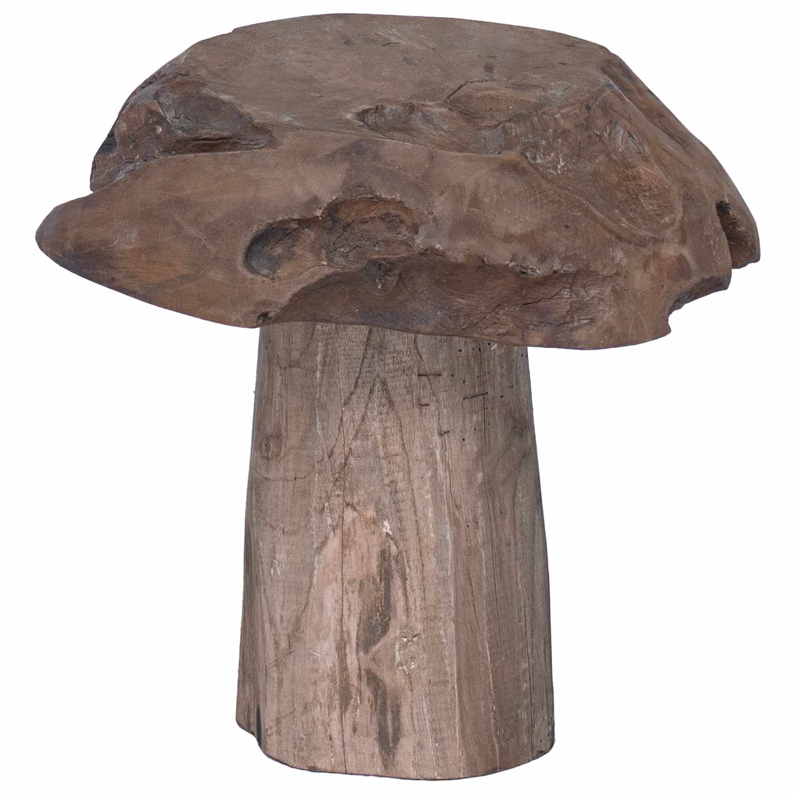 Kruk Naturel 35 x 35 x 35 cm Massief Teakhout is nu te koop bij PeponiXL, paradijselijk wonen!