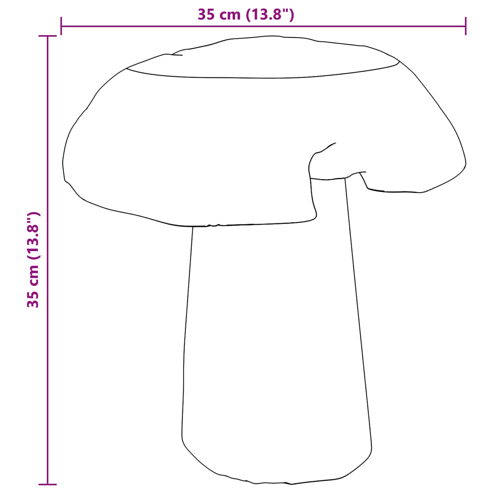 Kruk Naturel 35 x 35 x 35 cm Massief Teakhout is nu te koop bij PeponiXL, paradijselijk wonen!