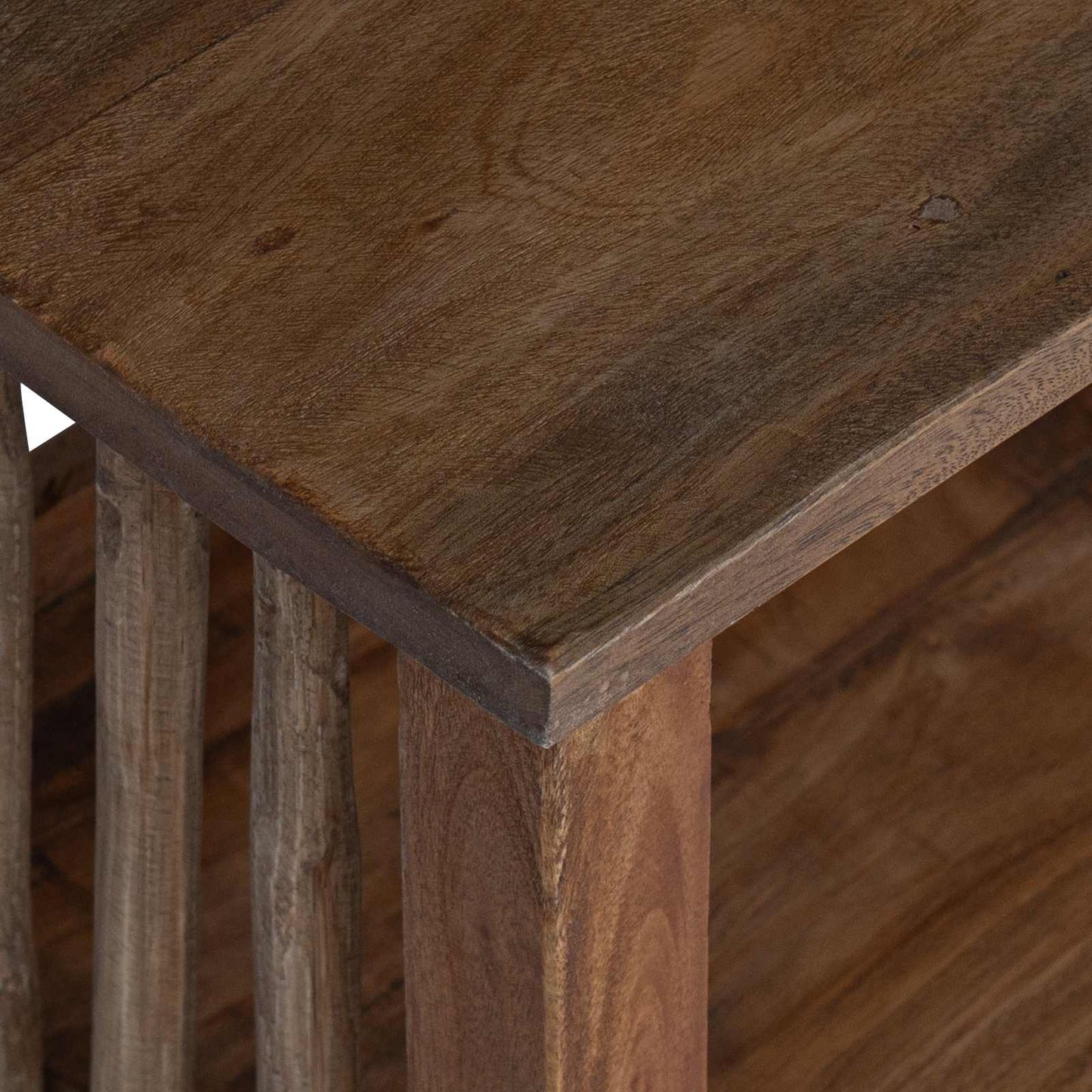 Nachtkastje Bruin 30 x 30 x 47 cm Massief Gerecycled Hout is nu te koop bij PeponiXL, paradijselijk wonen!