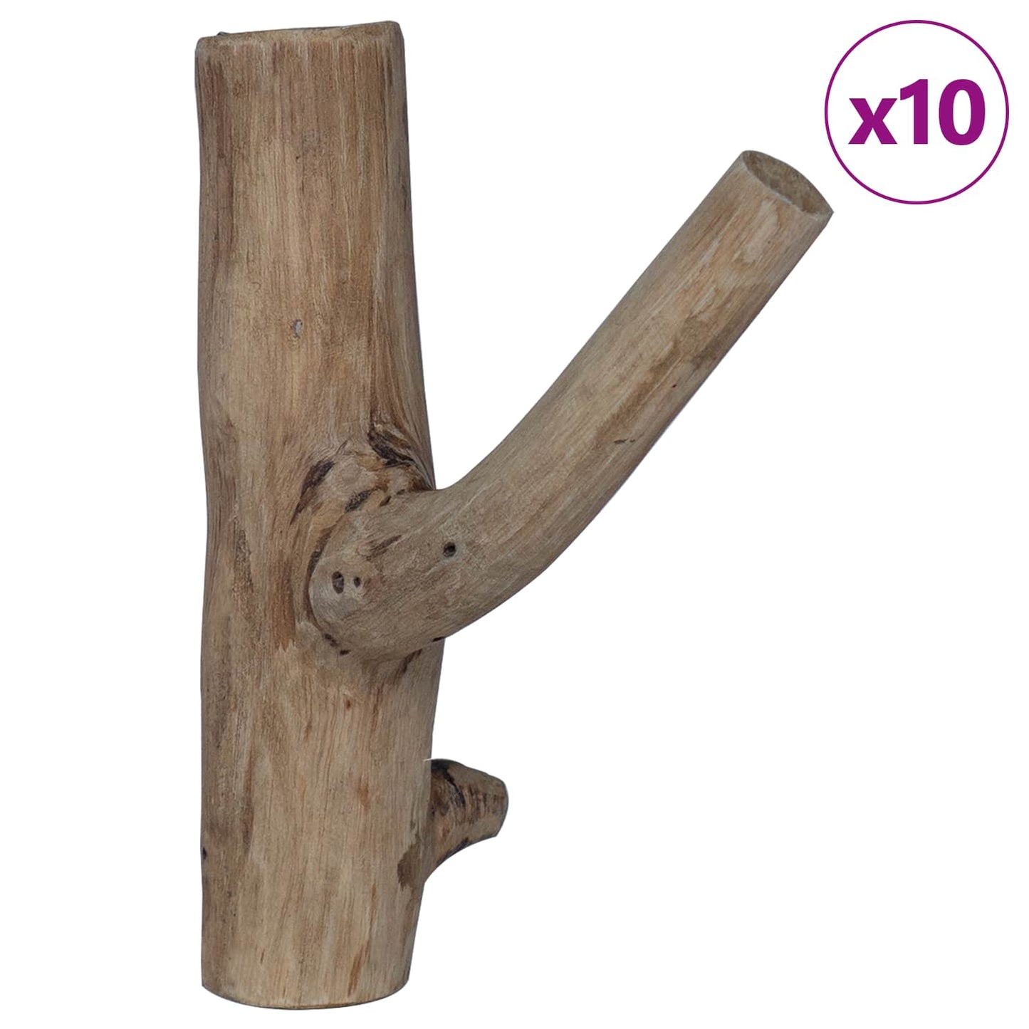 Haak Bruin 4 x 4 x 14 cm Massief Gerecycled Hout is nu te koop bij PeponiXL, paradijselijk wonen!