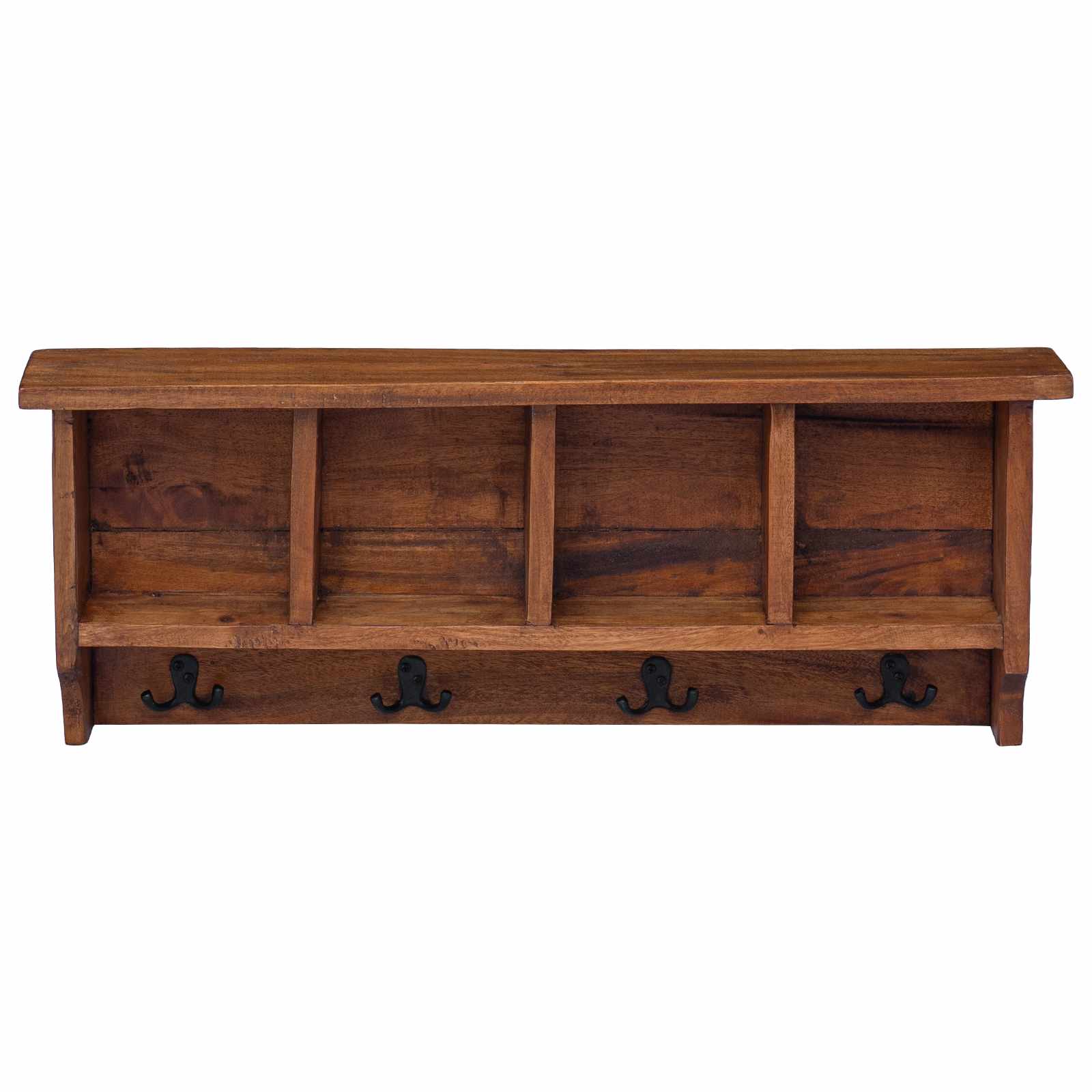 Hanger Bruin 70 x 11 x 27 cm Massief Mahoniehout is nu te koop bij PeponiXL, paradijselijk wonen!