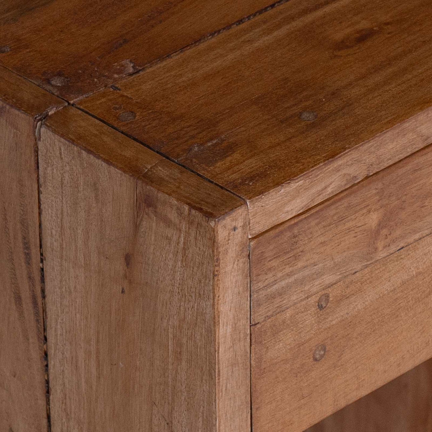 Nachtkastje met lade Bruin 63 x 30 x 79 cm Massief Mahoniehout is nu te koop bij PeponiXL, paradijselijk wonen!