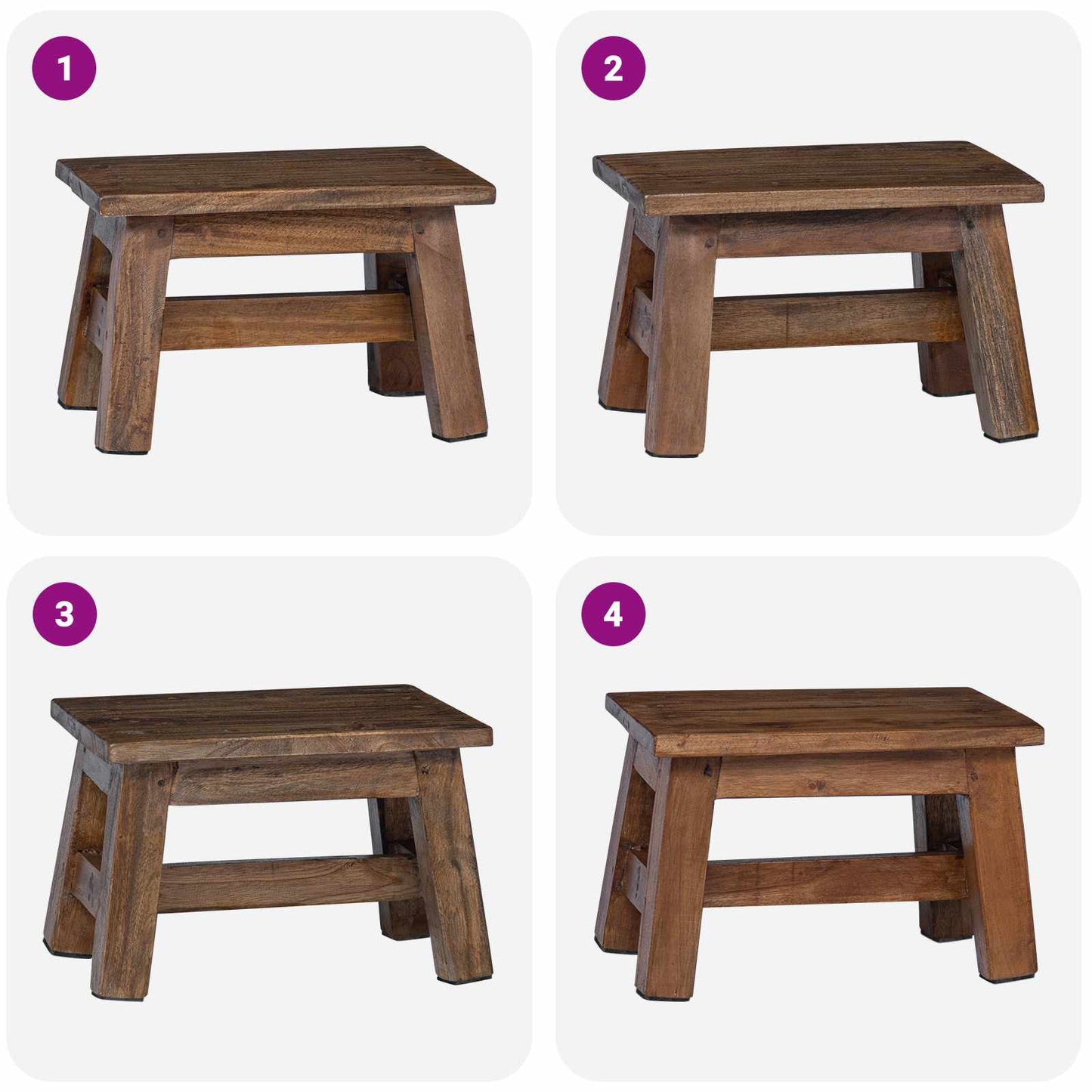 Kruk Naturel 30 x 20 x 20 cm Mahoniehout is nu te koop bij PeponiXL, paradijselijk wonen!