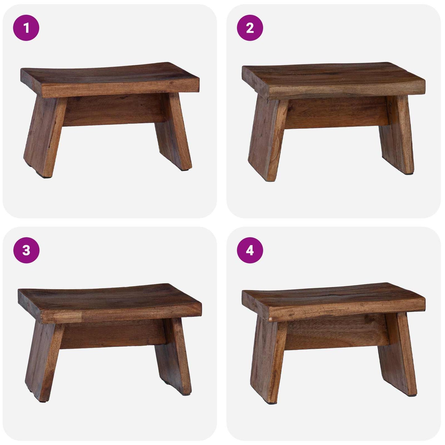 Kruk Naturel 29 x 20 x 17 cm Mahoniehout is nu te koop bij PeponiXL, paradijselijk wonen!