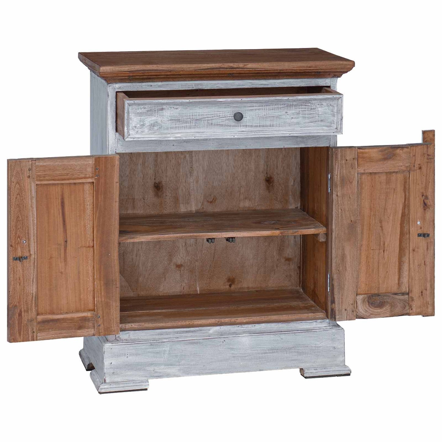 Opbergkast 63 x 30 x 79 cm Massief Mahoniehout is nu te koop bij PeponiXL, paradijselijk wonen!
