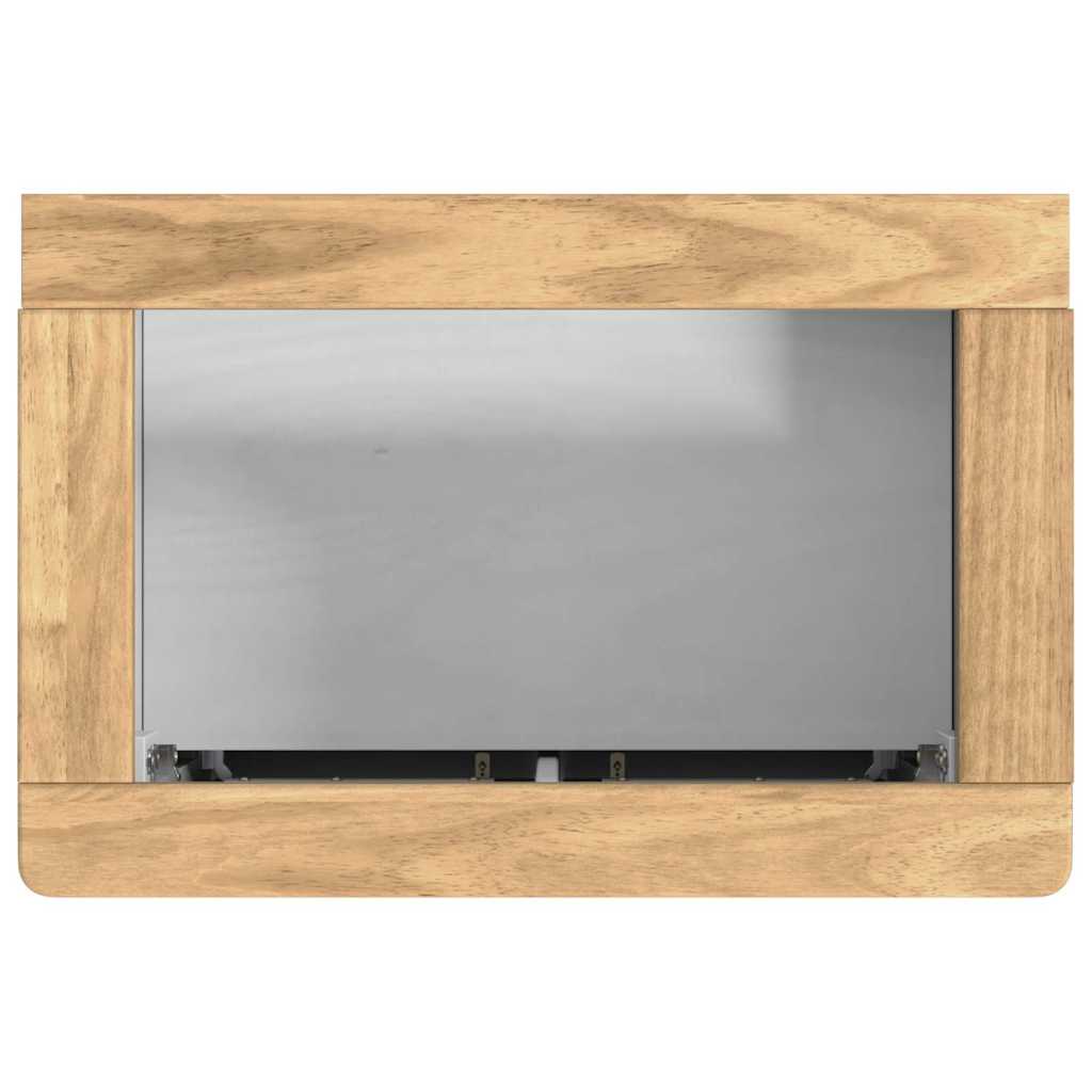 Badkamermeubelset met lade FLORO 3 pcs Wit Massief Vurenhout is nu te koop bij PeponiXL, paradijselijk wonen!