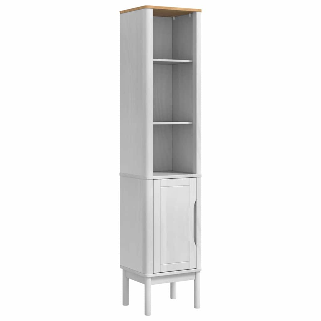 Badkamermeubelset met lade FLORO 4 pcs Wit Massief Vurenhout is nu te koop bij PeponiXL, paradijselijk wonen!