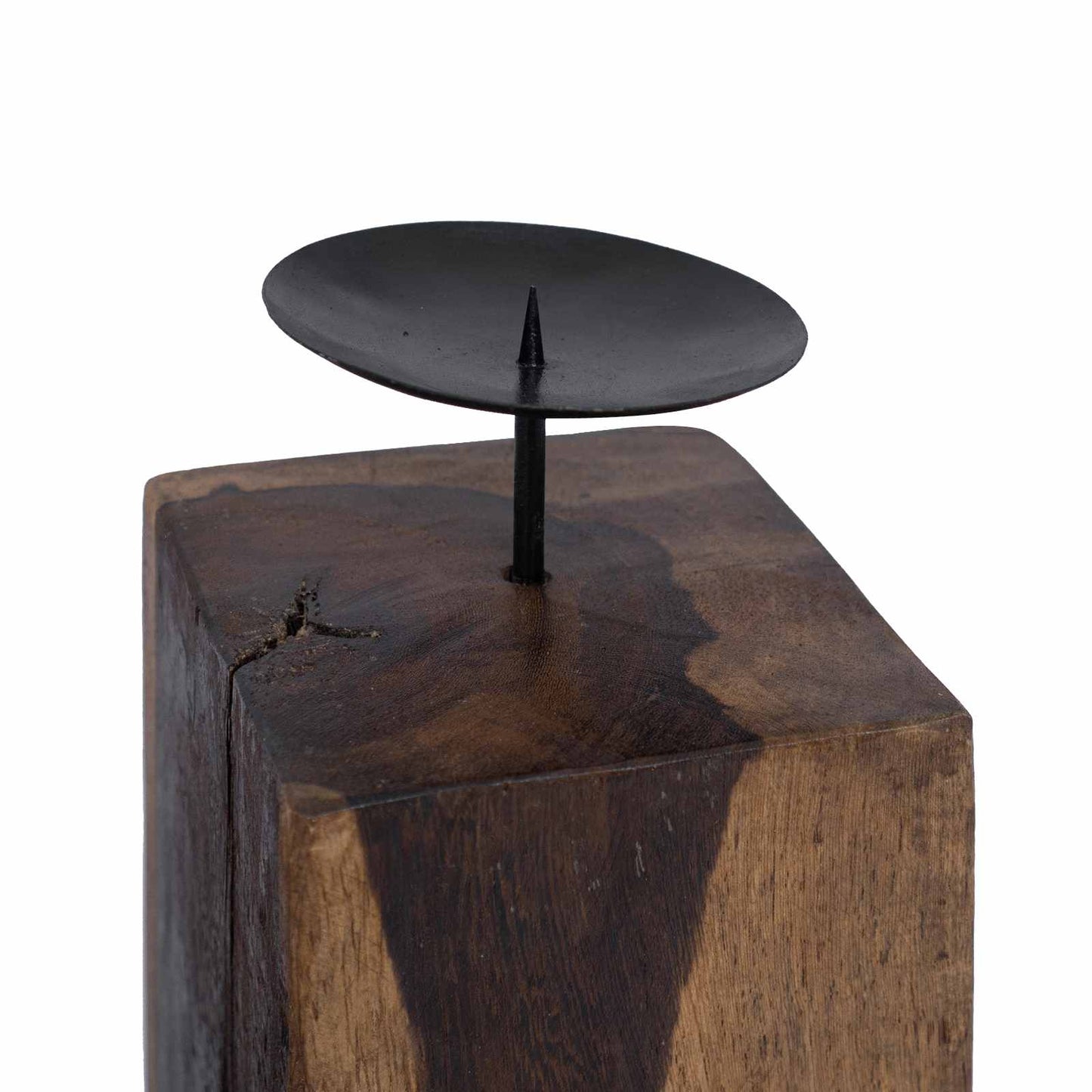 Kaarsenhouder 3 pcs Naturel Massief gerecycled hout is nu te koop bij PeponiXL, paradijselijk wonen!