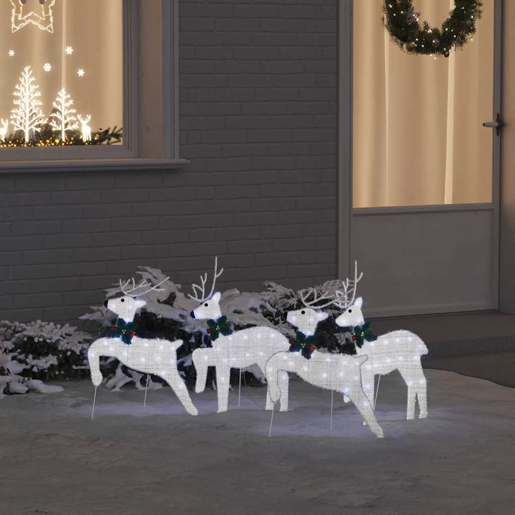 LED Rendieren 4 pcs Zilver Stof is nu te koop bij PeponiXL, paradijselijk wonen!