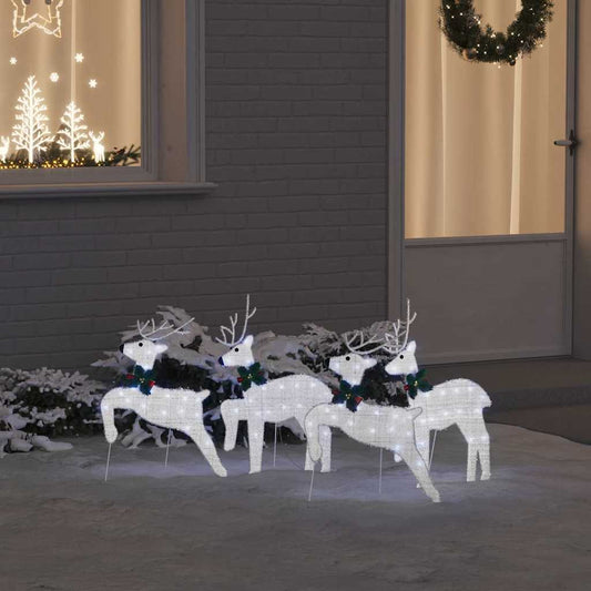 LED Rendieren 4 pcs Zilver Stof is nu te koop bij PeponiXL, paradijselijk wonen!