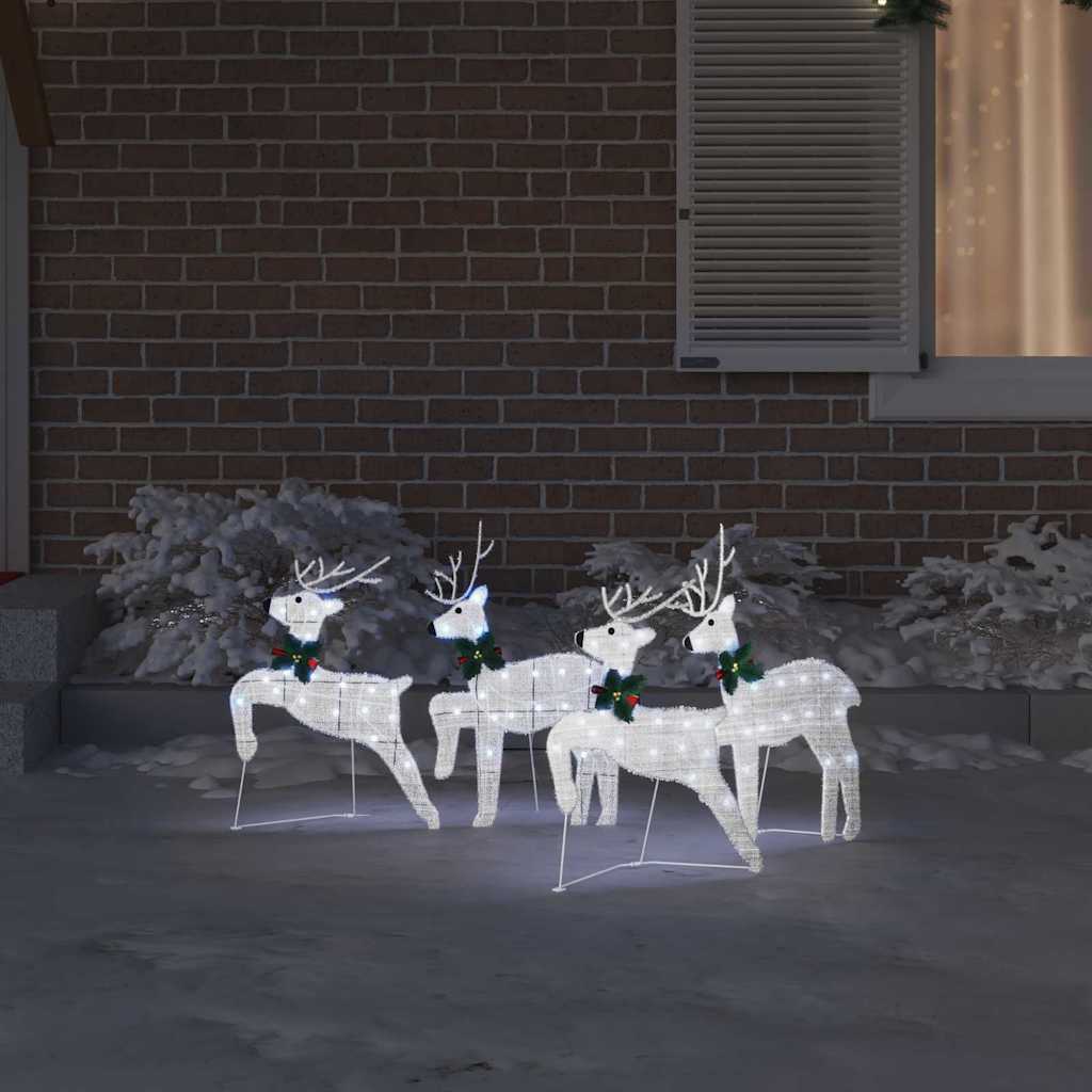 LED Rendieren 4 pcs Zilver Stof is nu te koop bij PeponiXL, paradijselijk wonen!