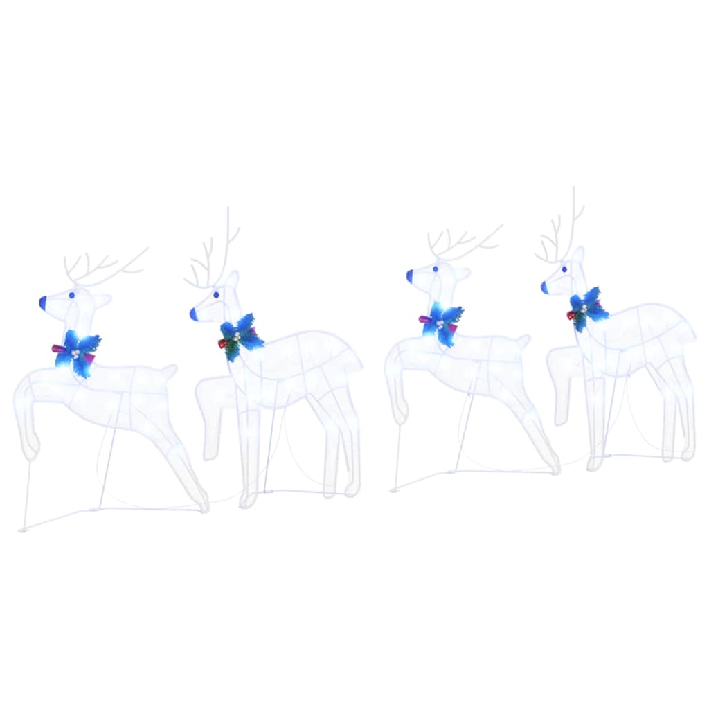 LED Rendieren 4 pcs Wit Stof is nu te koop bij PeponiXL, paradijselijk wonen!