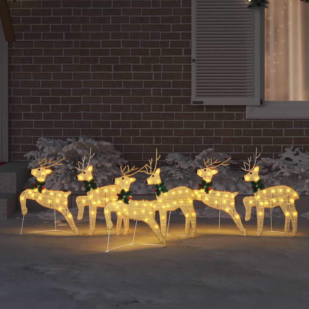 LED Rendieren 6 pcs Goud Stof is nu te koop bij PeponiXL, paradijselijk wonen!