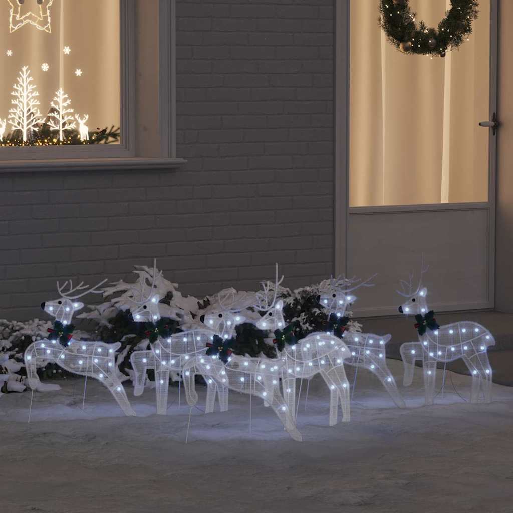 LED Rendieren 6 pcs Wit Stof is nu te koop bij PeponiXL, paradijselijk wonen!