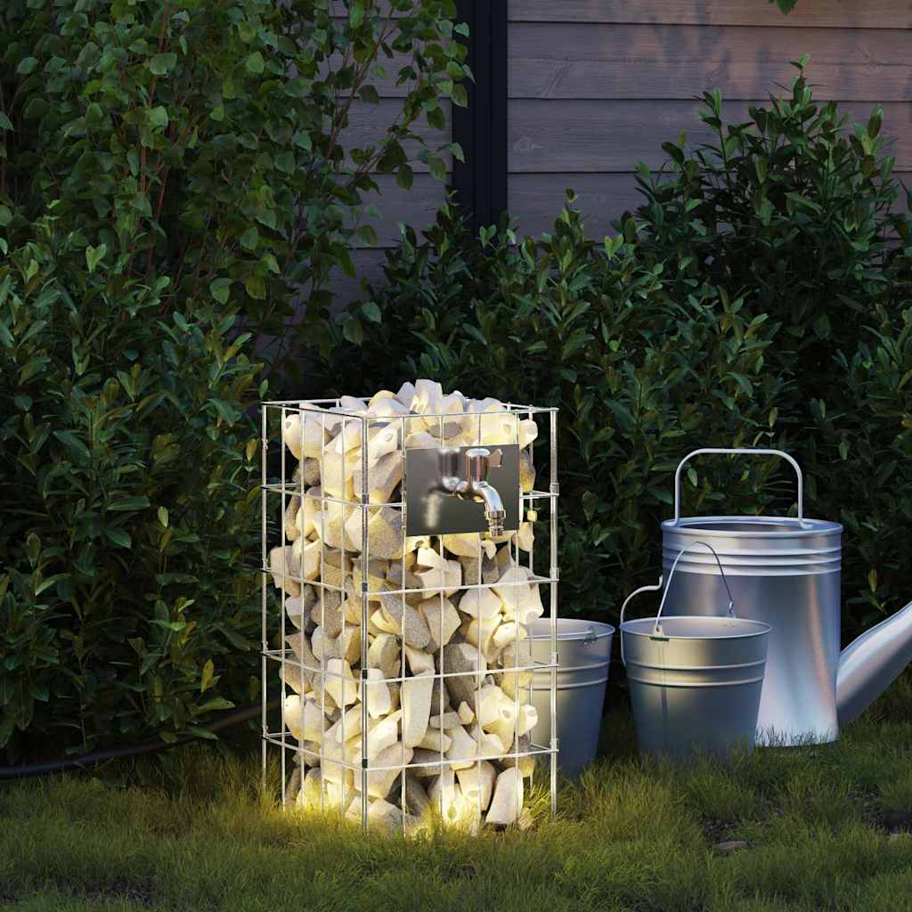 Gabion Kraan Zilver 26 x 25 x 50 cm Roestvrij staal is nu te koop bij PeponiXL, paradijselijk wonen!