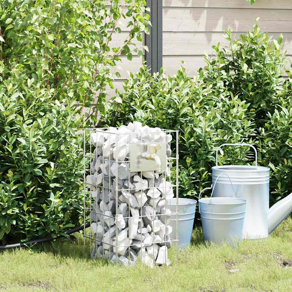 Gabion Kraan Zilver 26 x 25 x 50 cm Roestvrij staal is nu te koop bij PeponiXL, paradijselijk wonen!