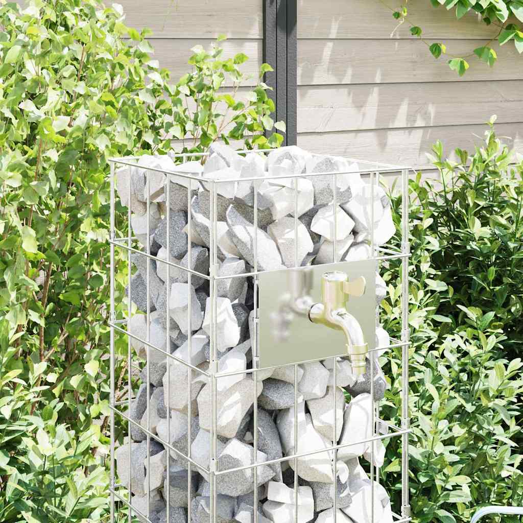 Gabion Kraan Zilver 25 x 25 x 100 cm Roestvrij staal is nu te koop bij PeponiXL, paradijselijk wonen!