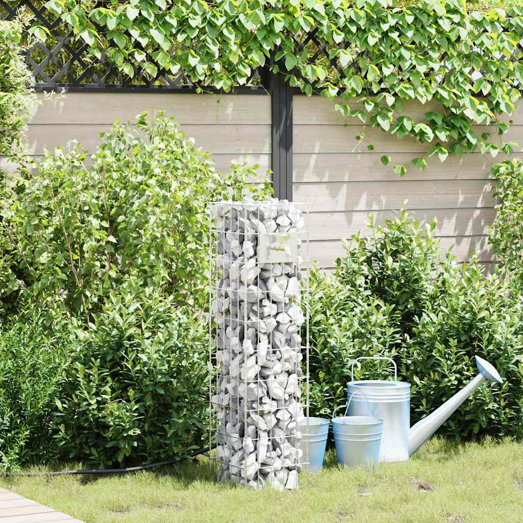 Gabion Kraan Zilver 25 x 25 x 100 cm Roestvrij staal is nu te koop bij PeponiXL, paradijselijk wonen!